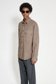 Stone Island Relaxed Fit Long Sleeve Shirt Walnut