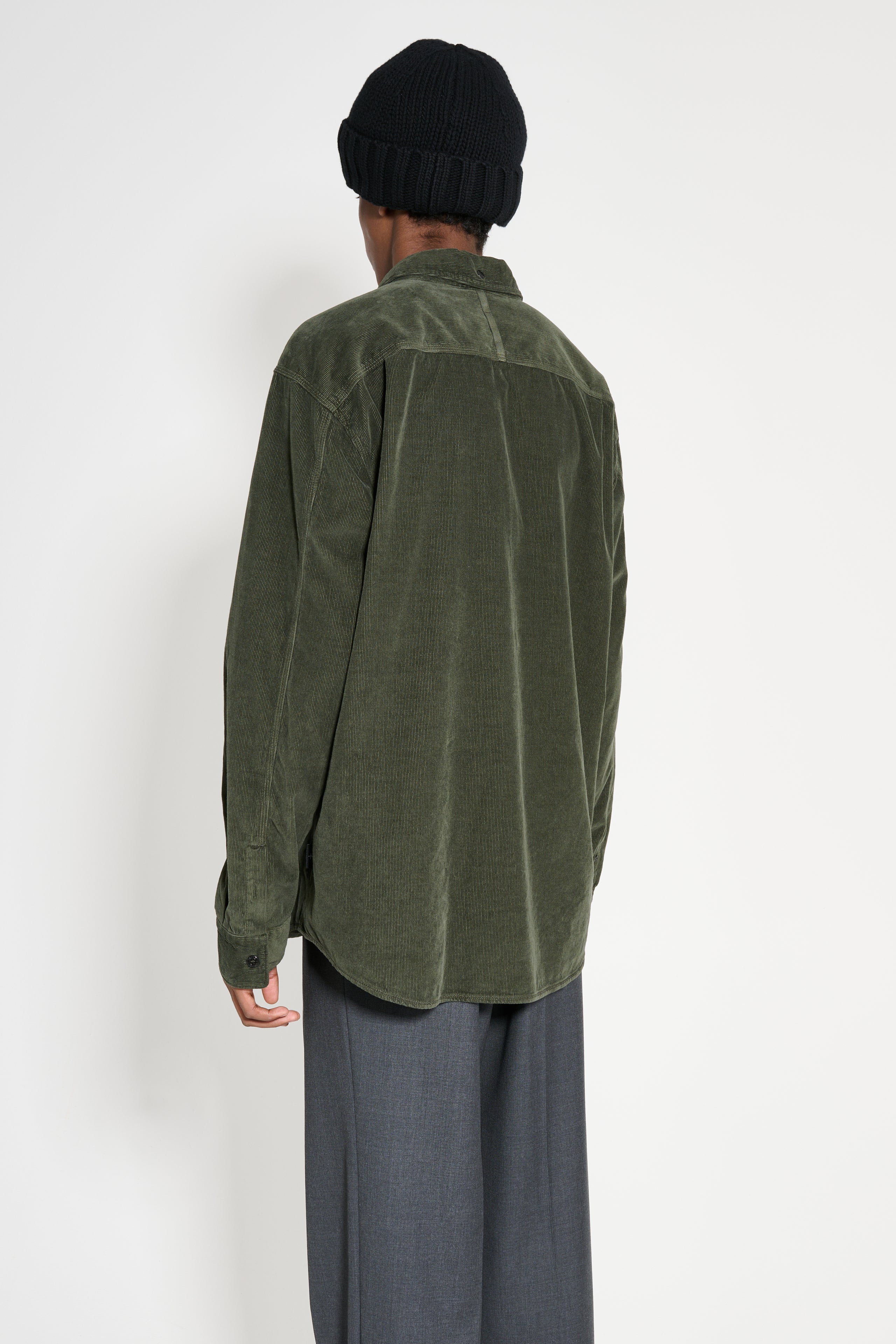 Stone Island Relaxed Fit Long Sleeve Shirt Corduroy Musk