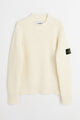 Stone Island Knitted Double Weave Sweater Natural