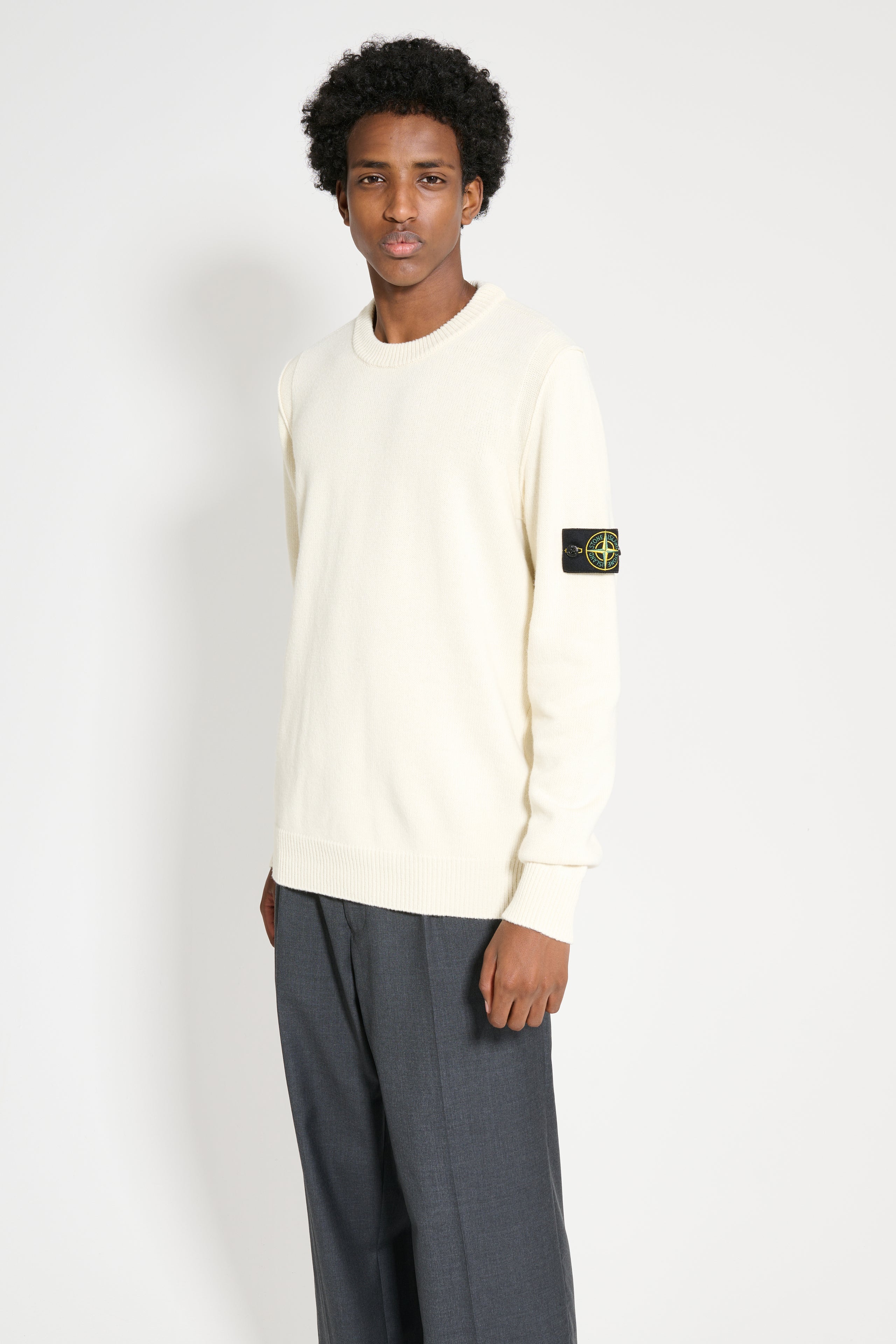 Stone Island Knitted Sweater Natural