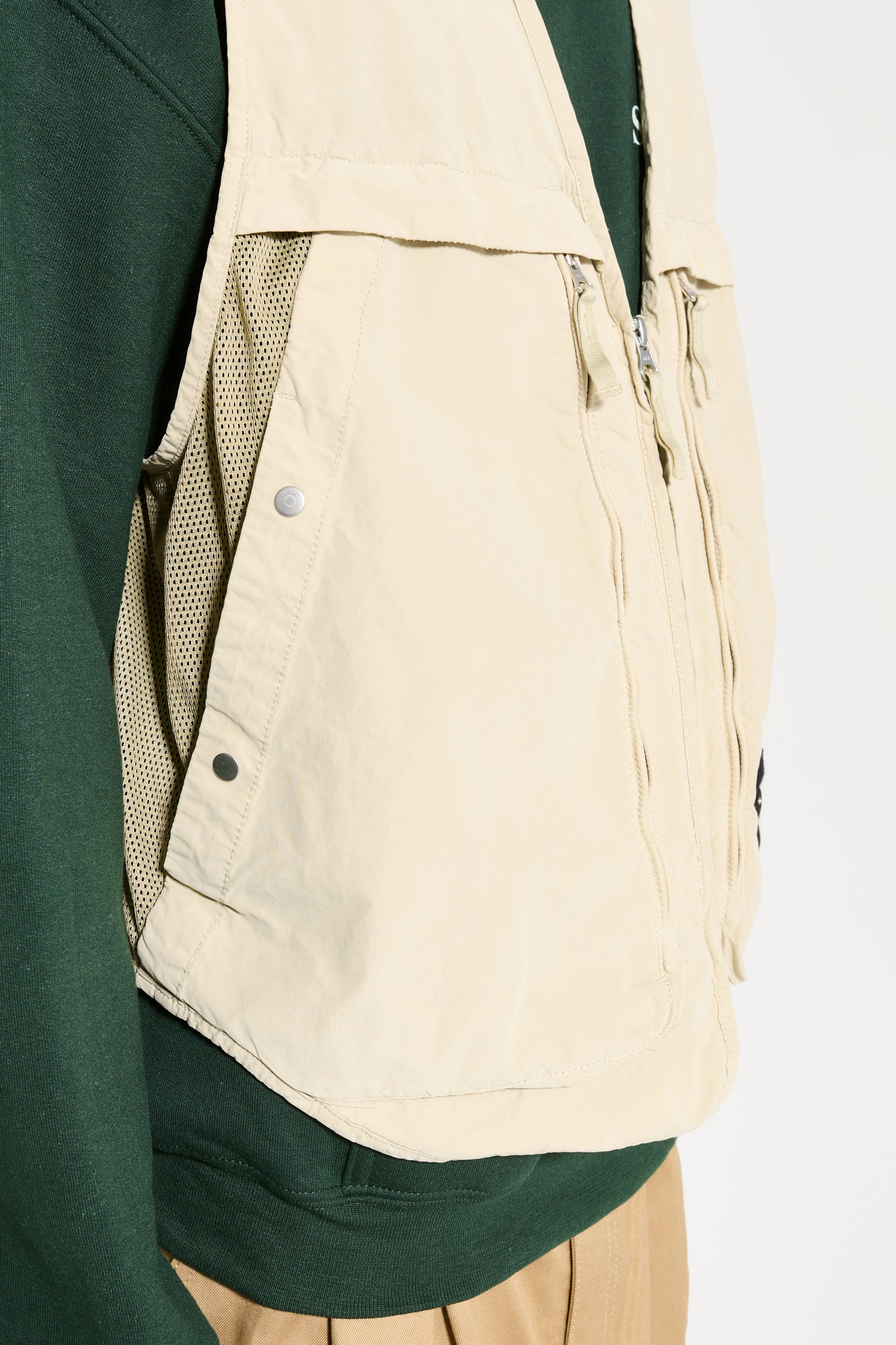 Stone Island Zip Vest Plaster