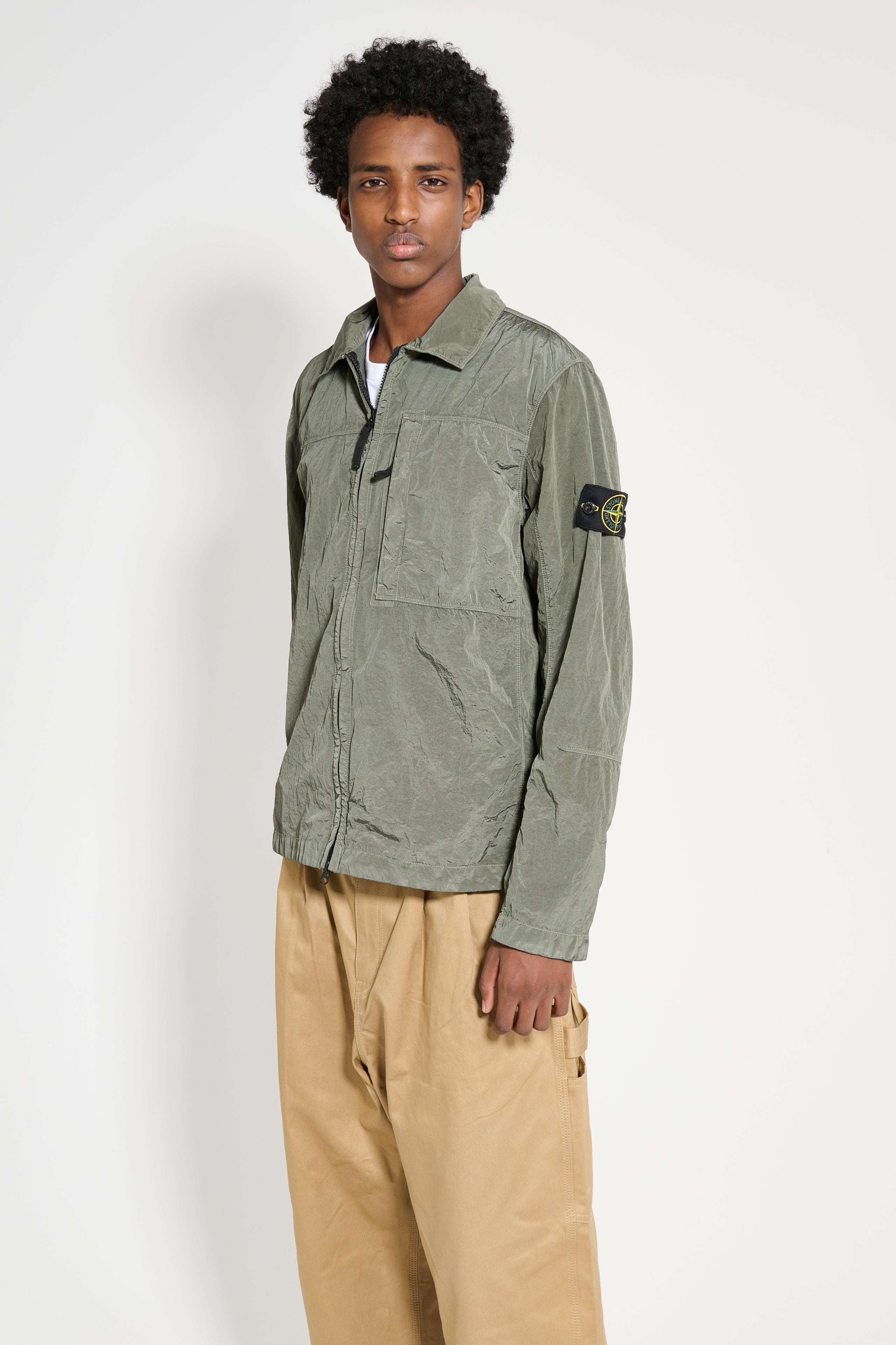 Stone Island Zip Overshirt Musk