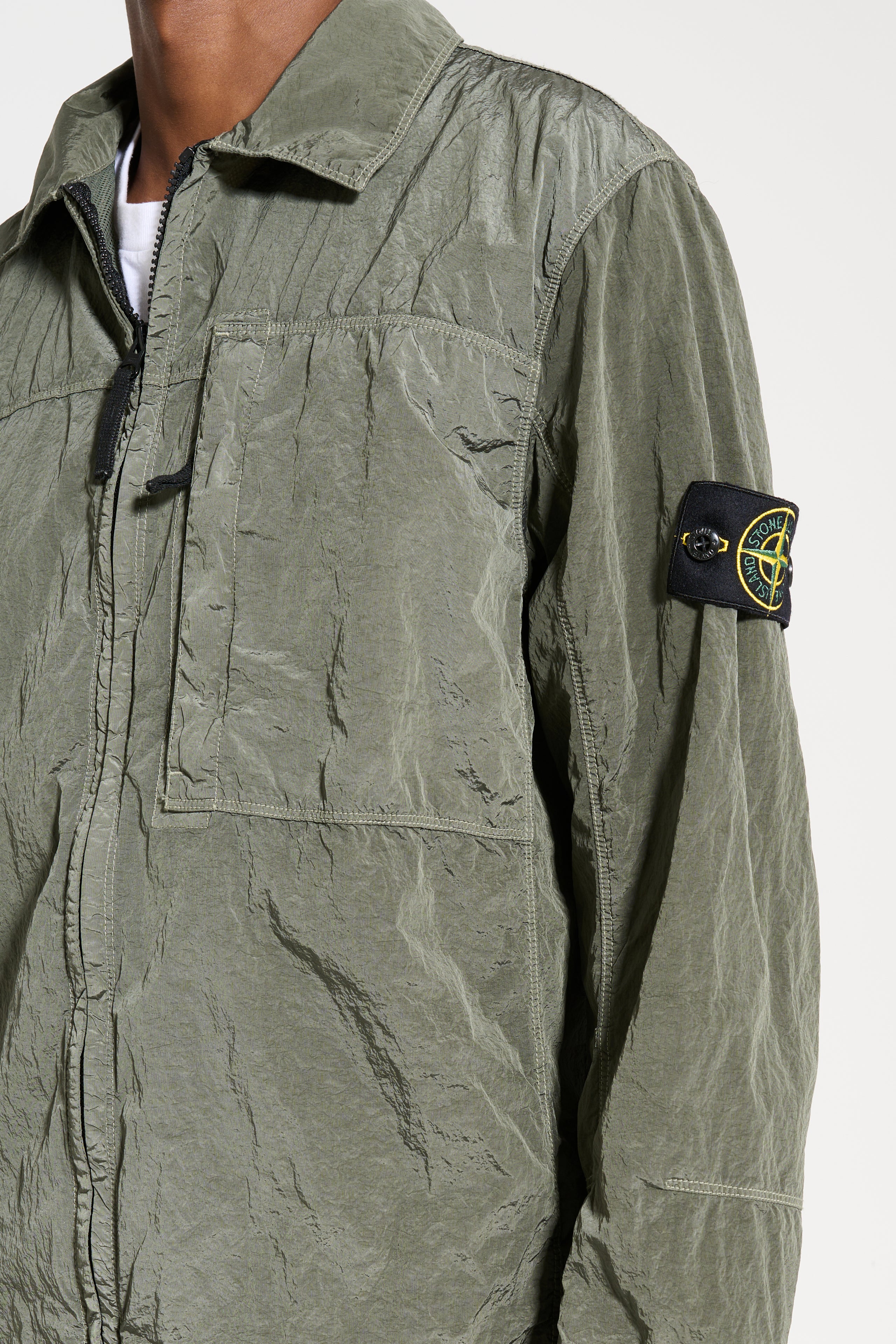 Stone Island Zip Overshirt Musk