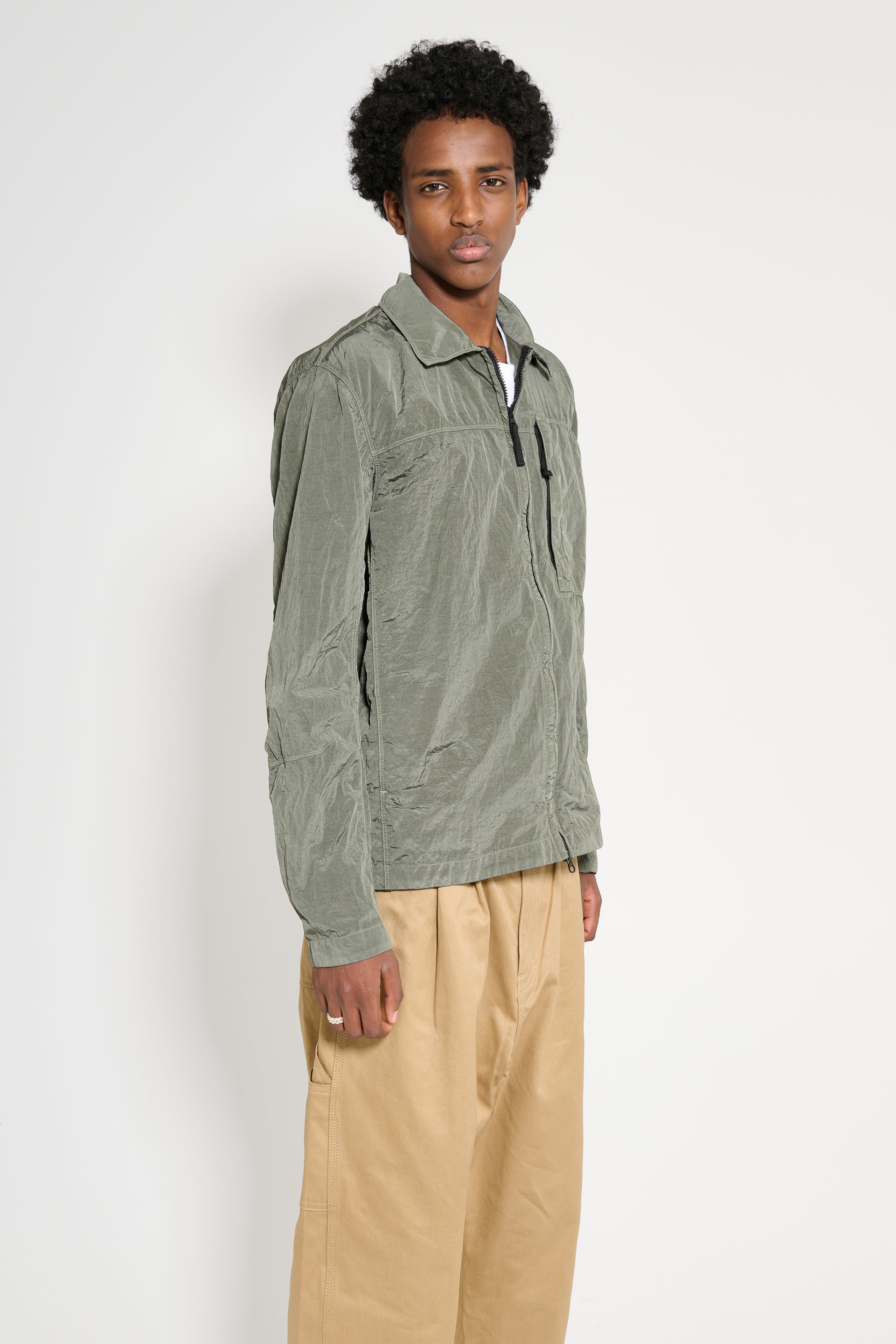 Stone Island Zip Overshirt Musk