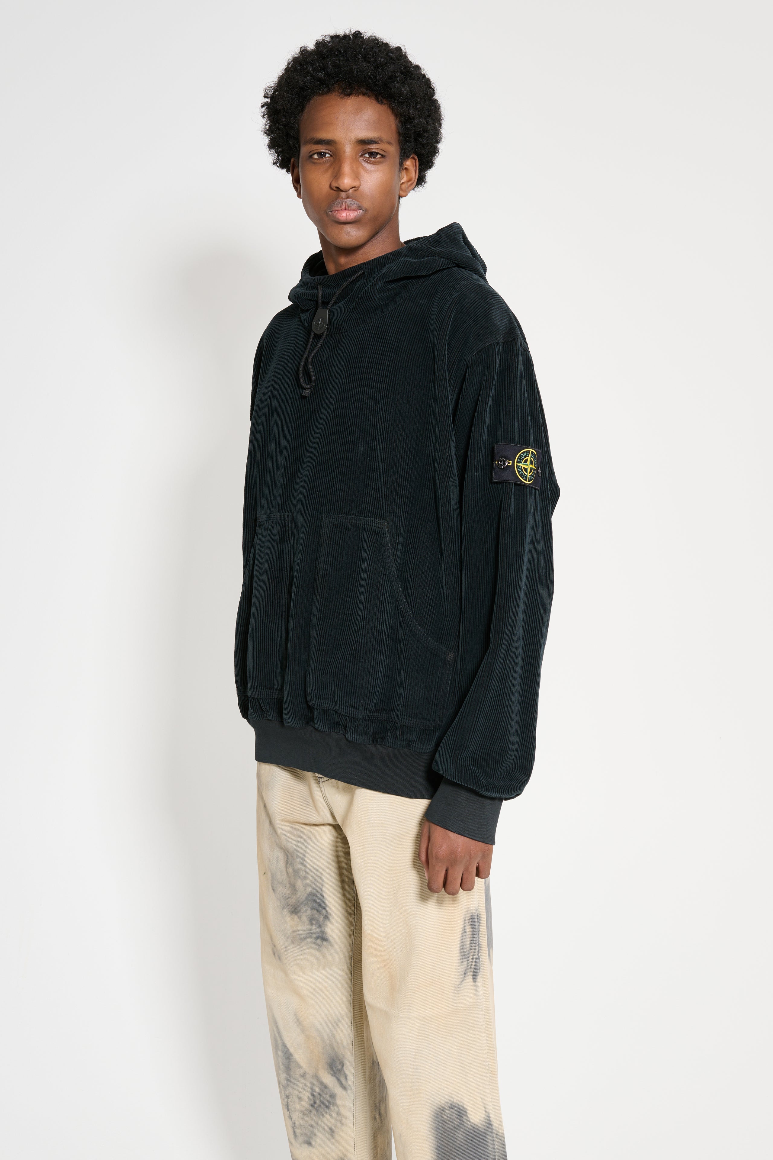 Stone Island Hooded Overshirt Black