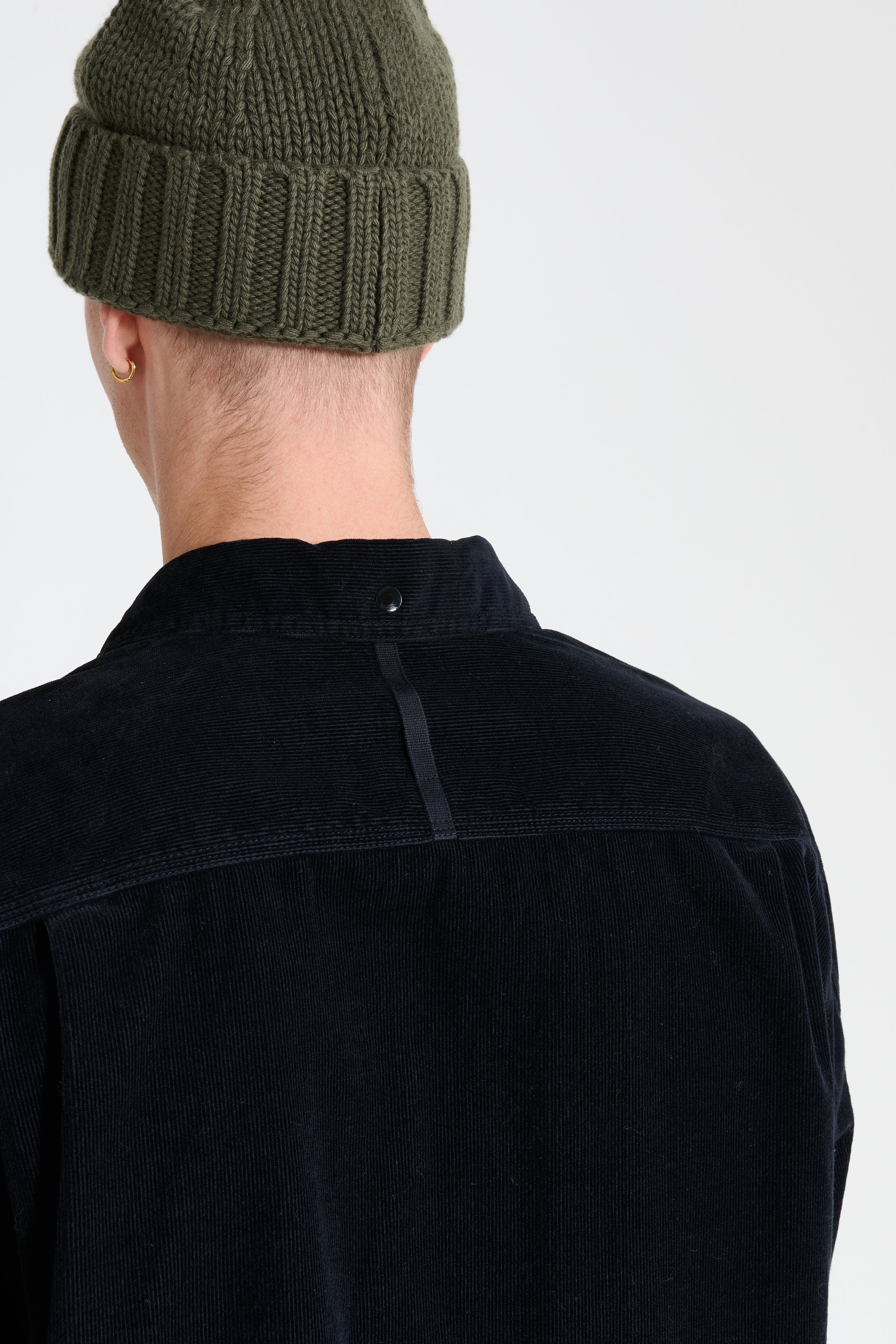 Stone Island Relaxed Fit Long Sleeve Shirt Corduroy Navy