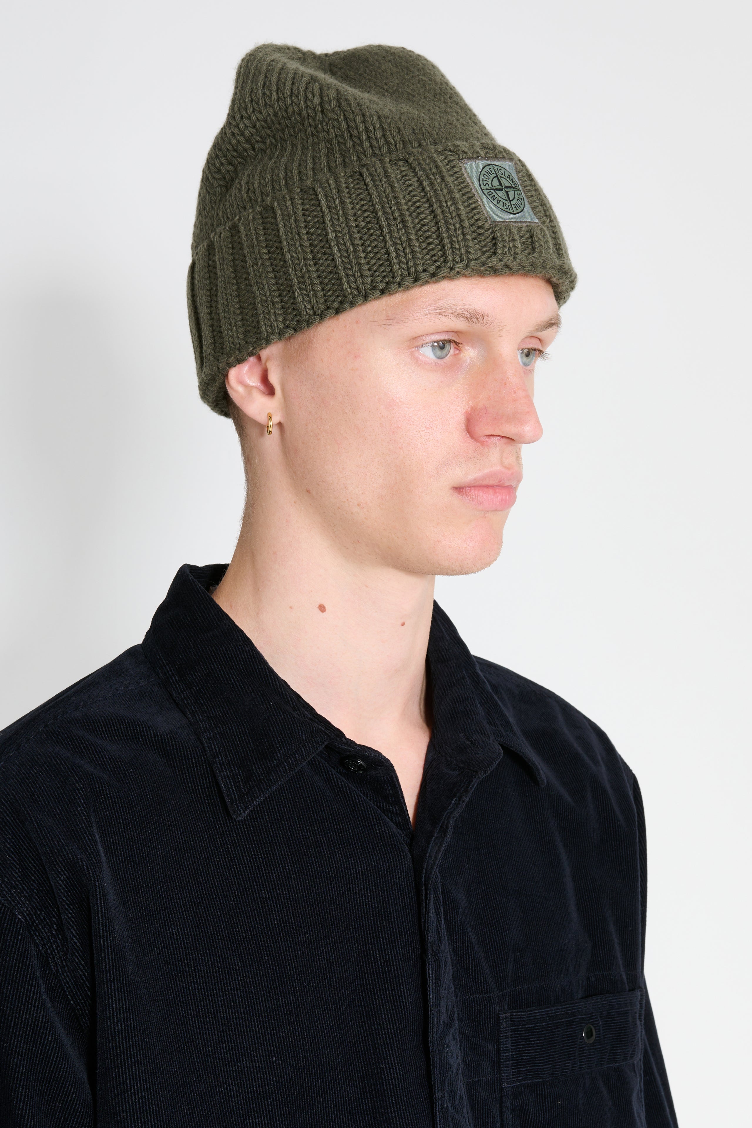 Stone Island Knitted Beanie Musk