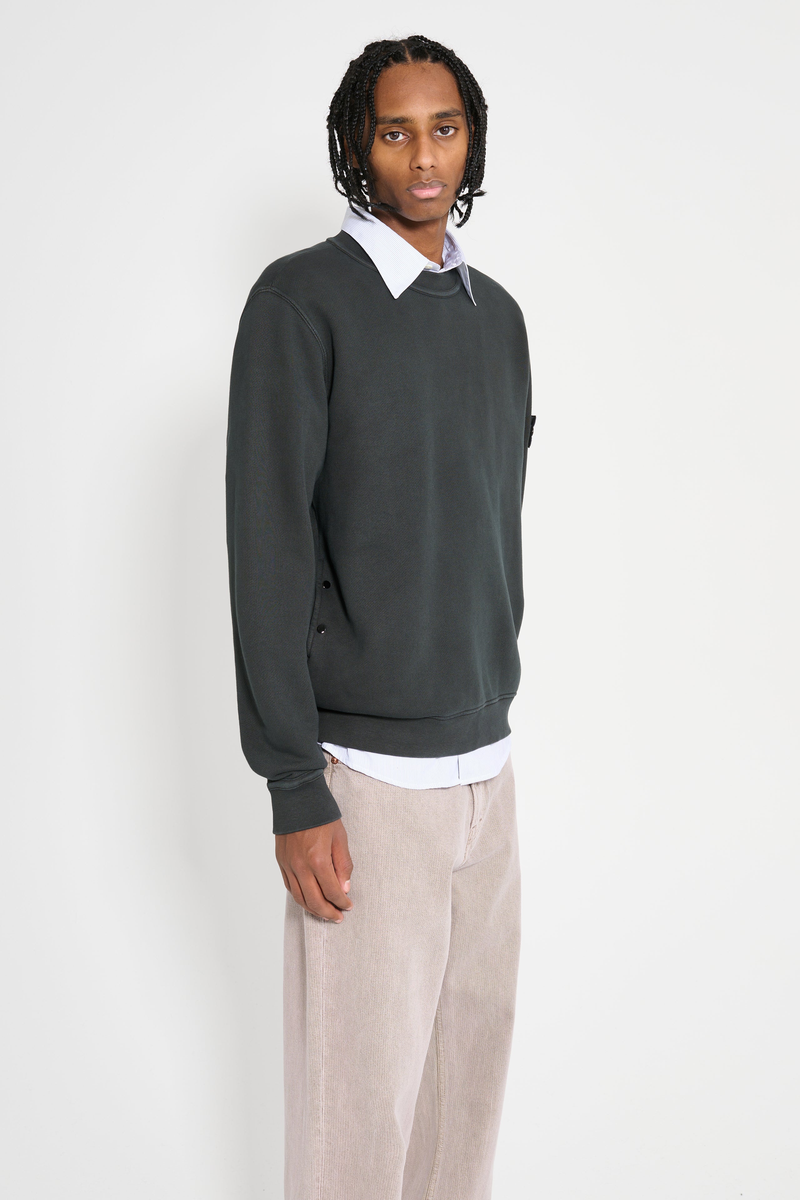 Stone Island Sweatshirt Lead Grey