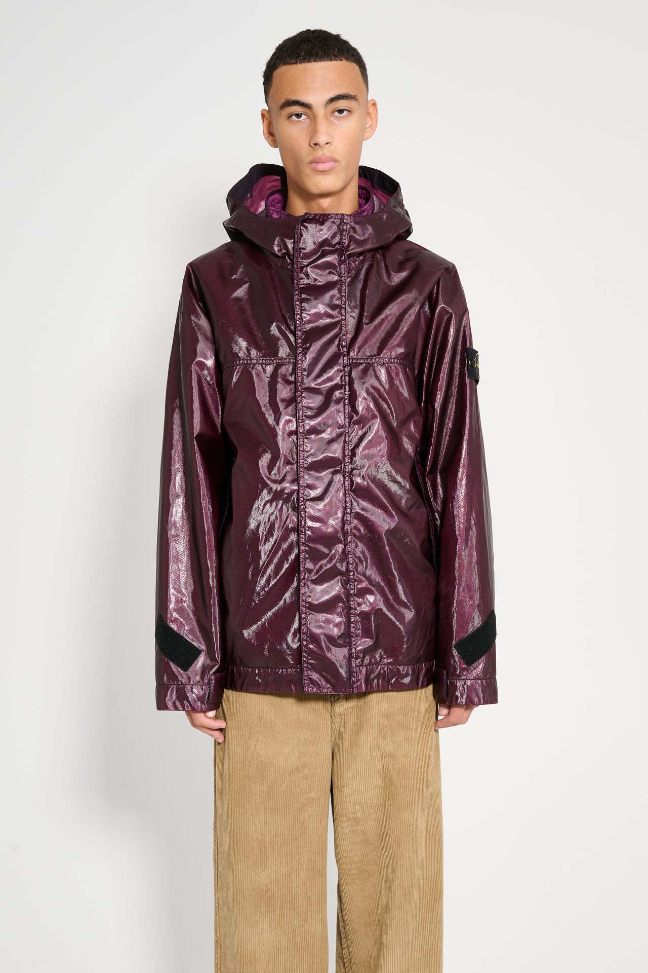 Stone Island Detachable Jacket Dark Burgundy