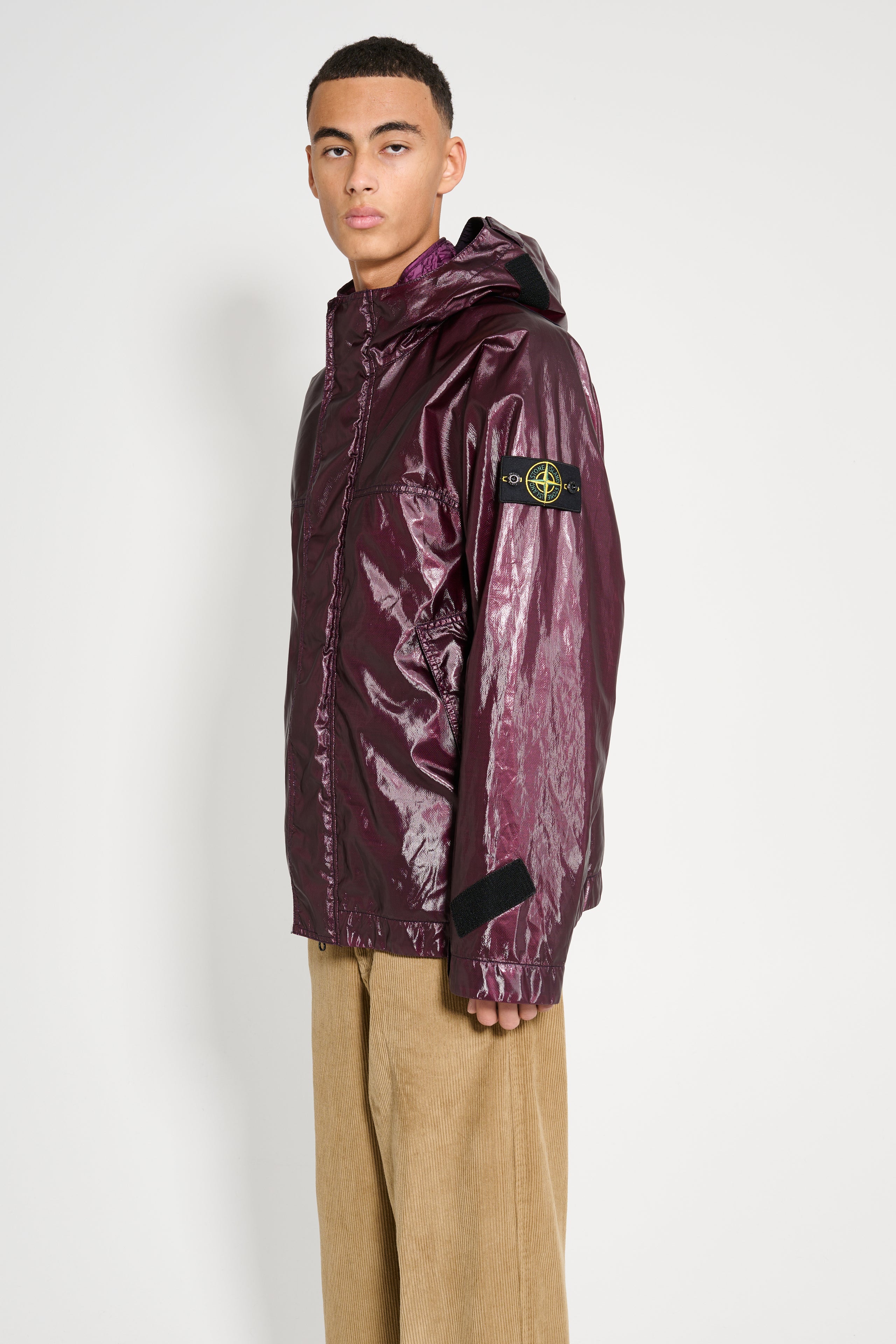 Stone Island Detachable Jacket Dark Burgundy