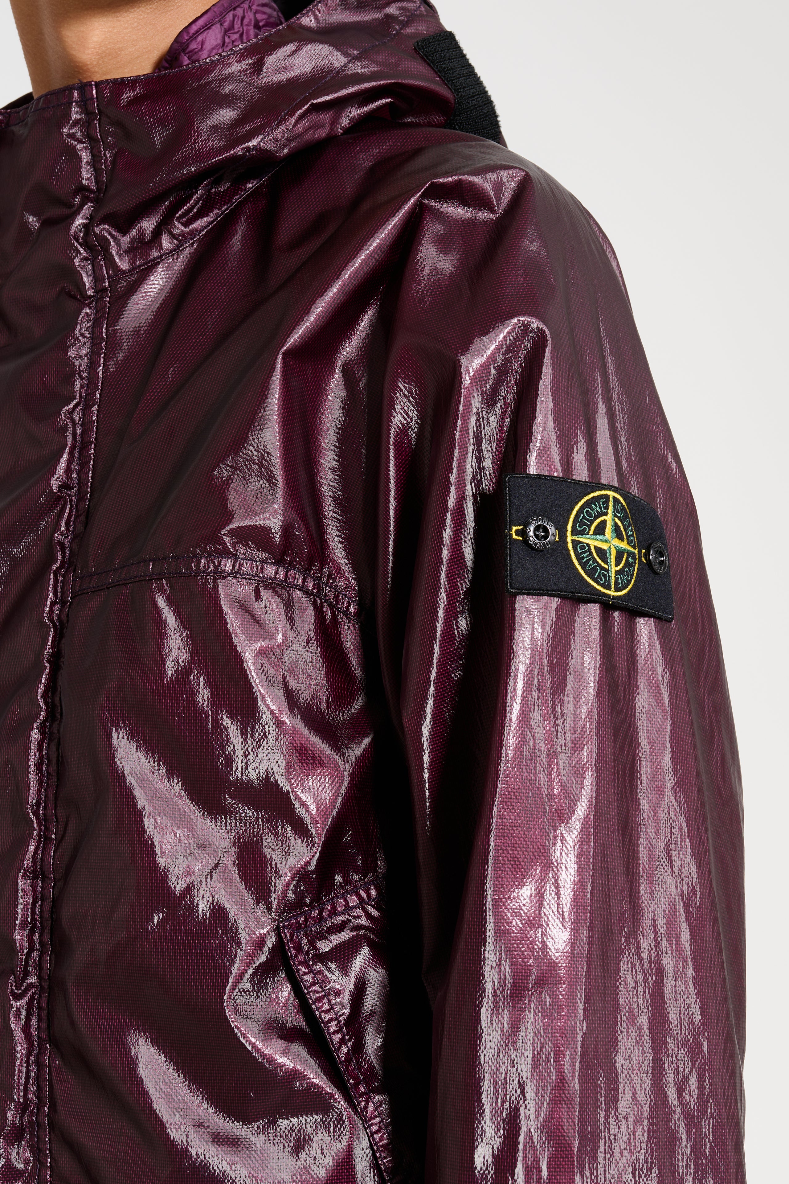 Stone Island Detachable Jacket Dark Burgundy