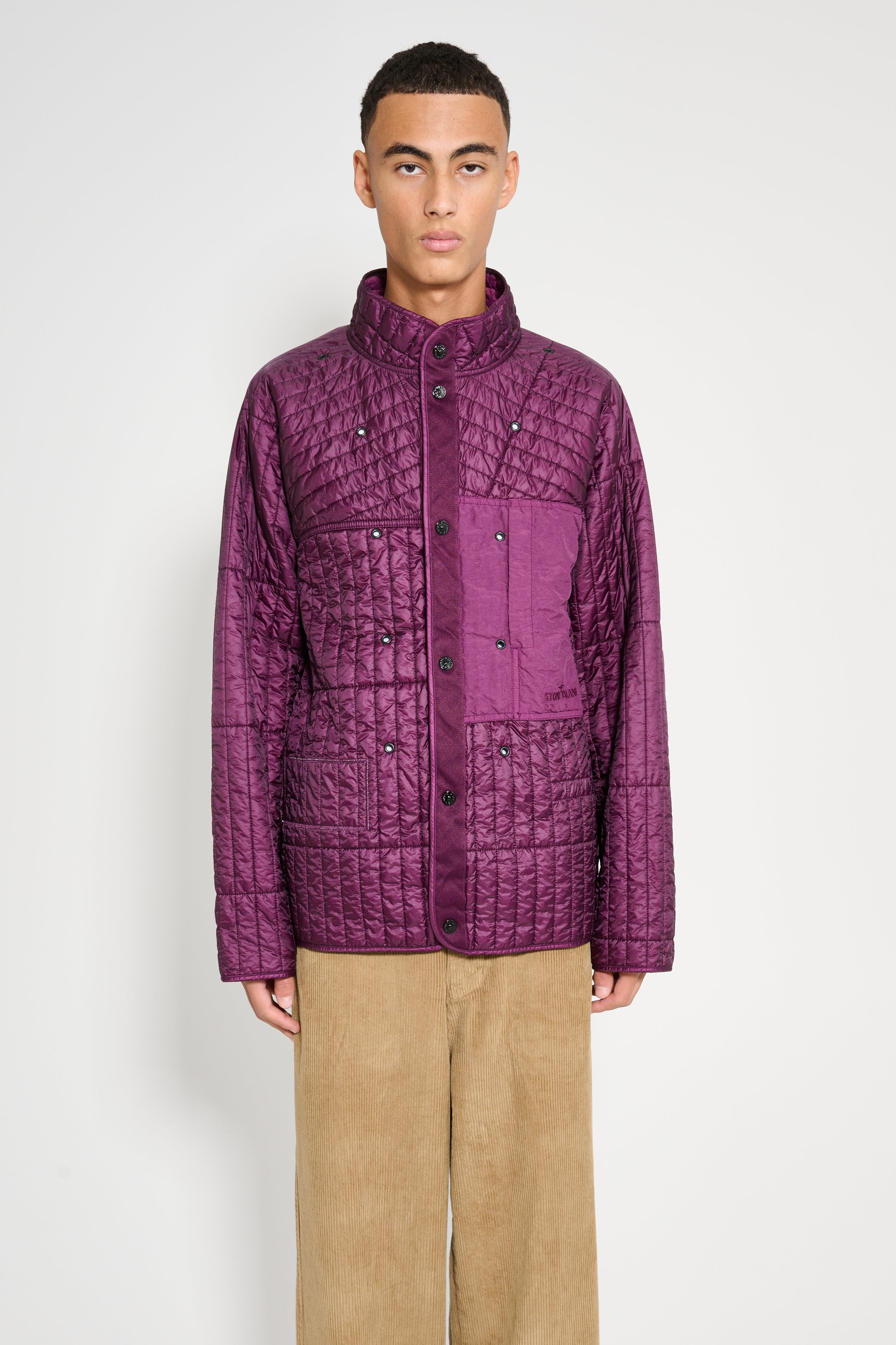 Stone Island Detachable Jacket Dark Burgundy