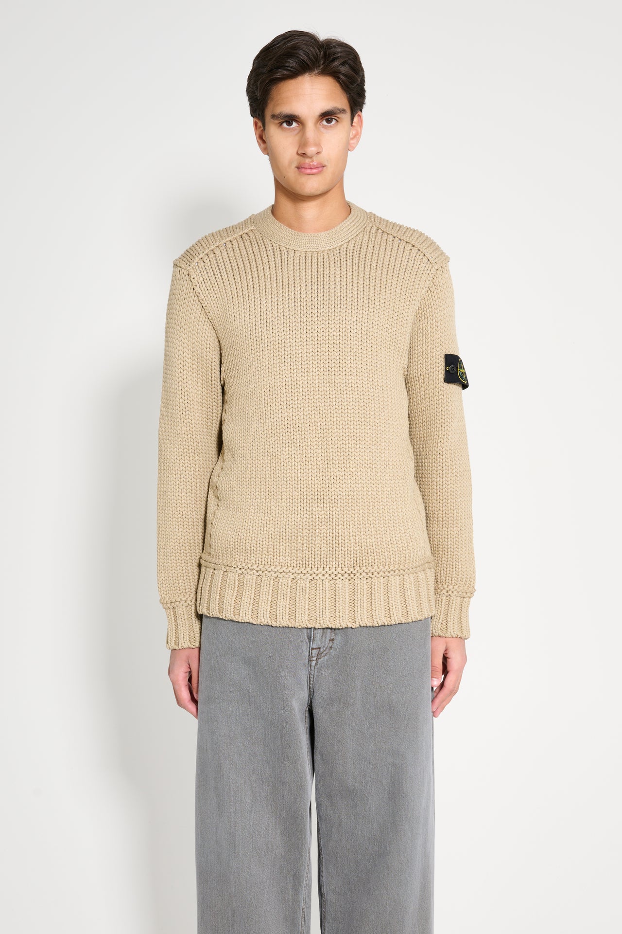 Stone Island Knitted Sweater Biscuit