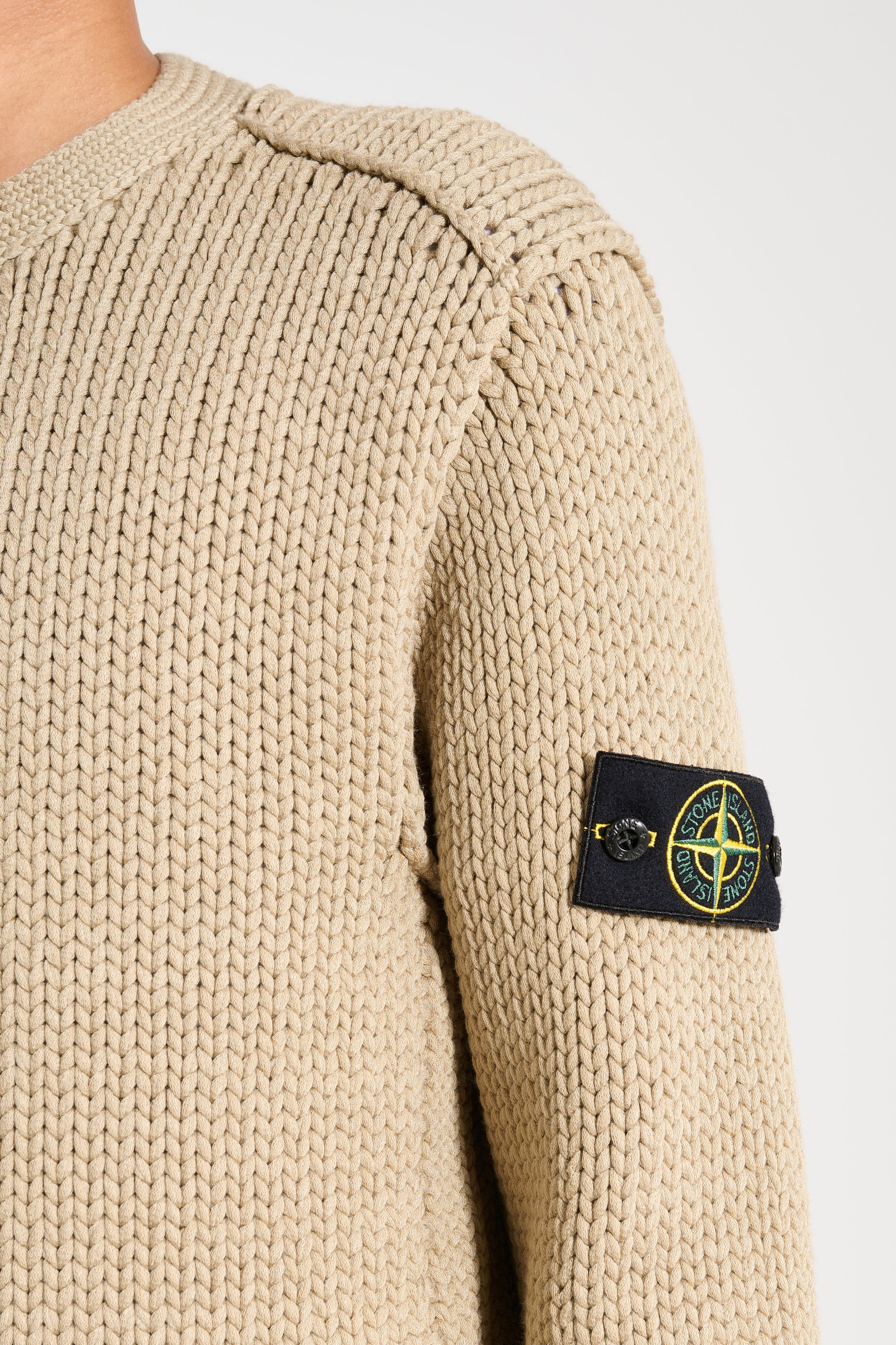 Stone Island Knitted Sweater Biscuit