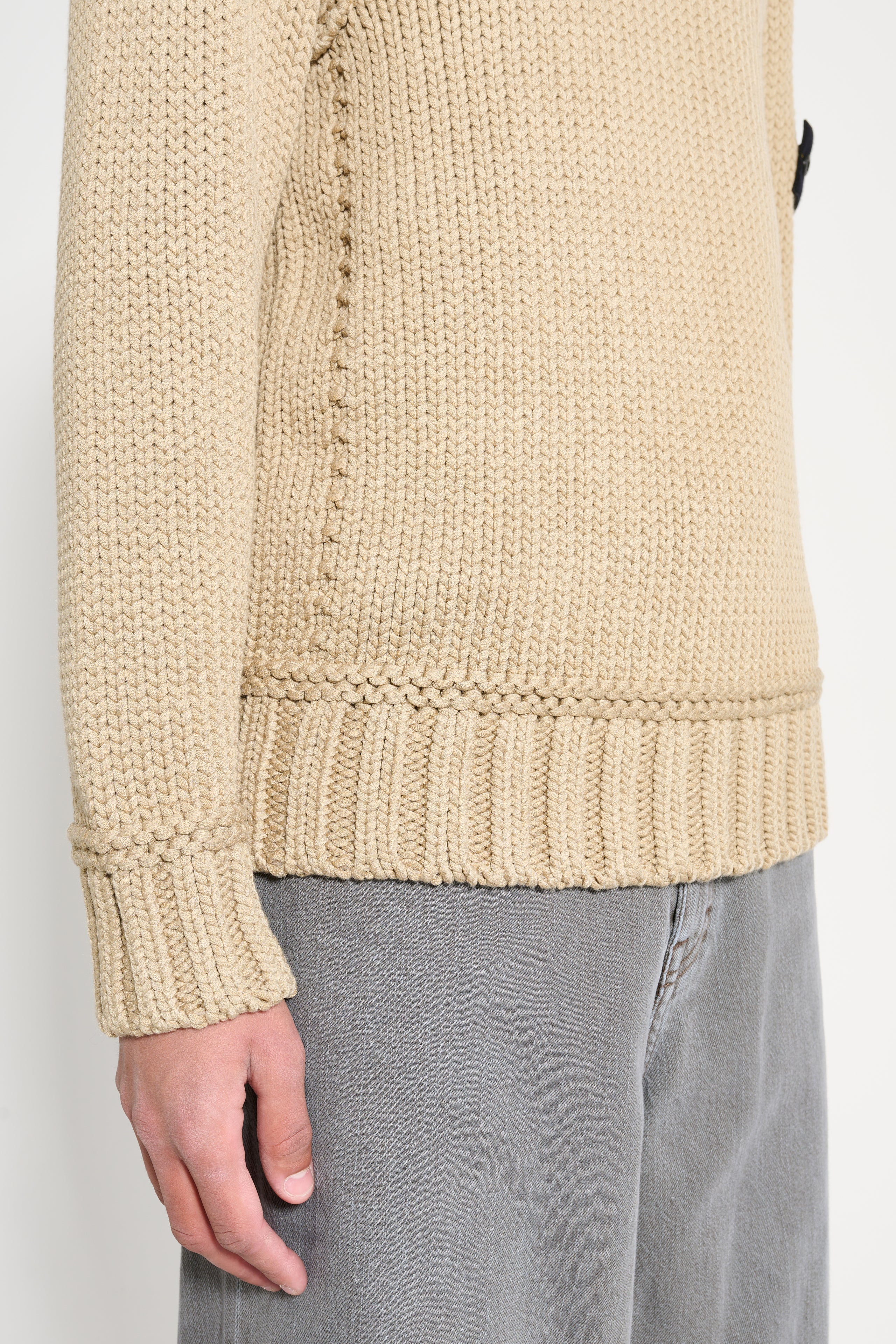 Stone Island Knitted Sweater Biscuit