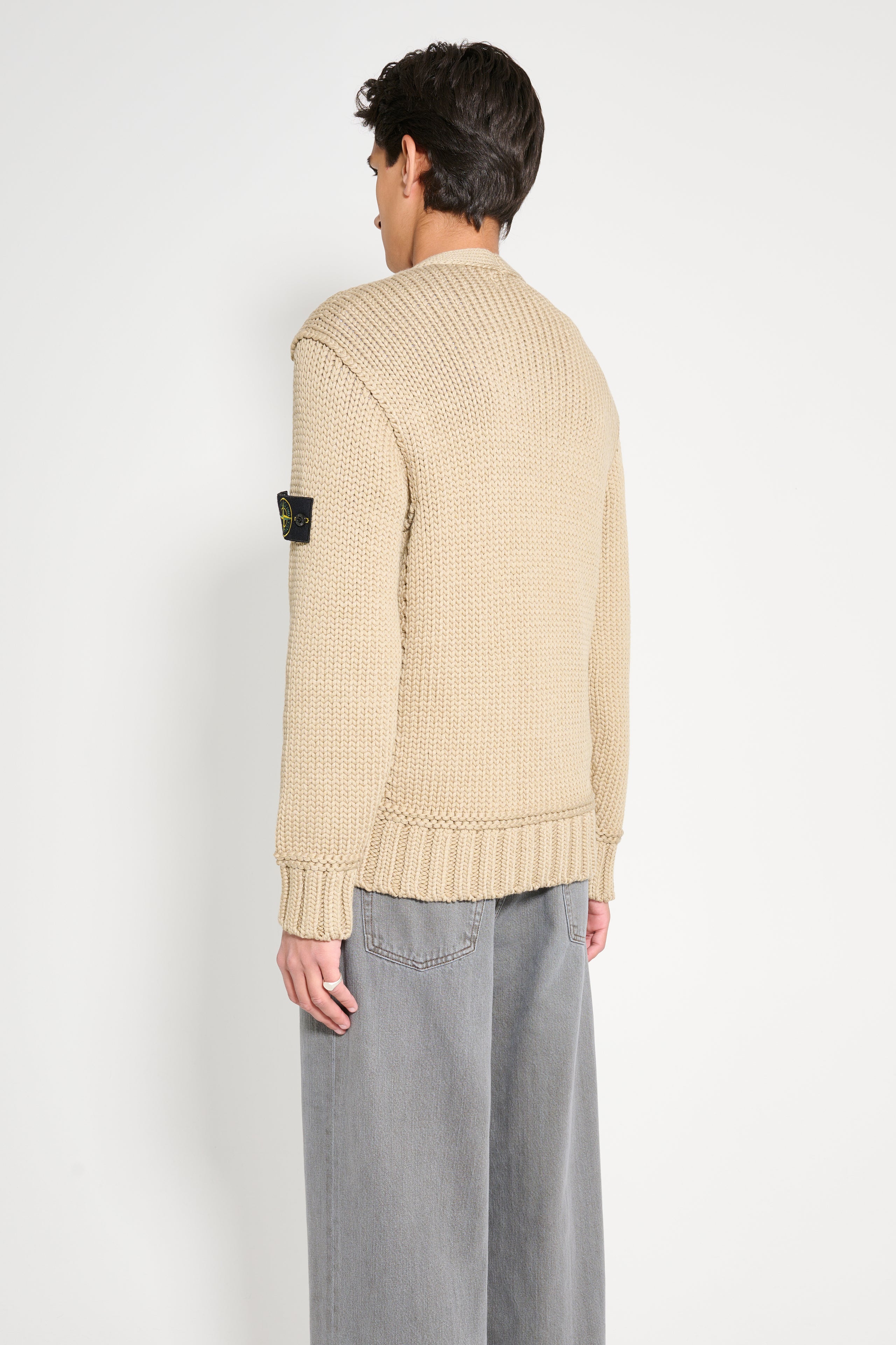 Stone Island Knitted Sweater Biscuit