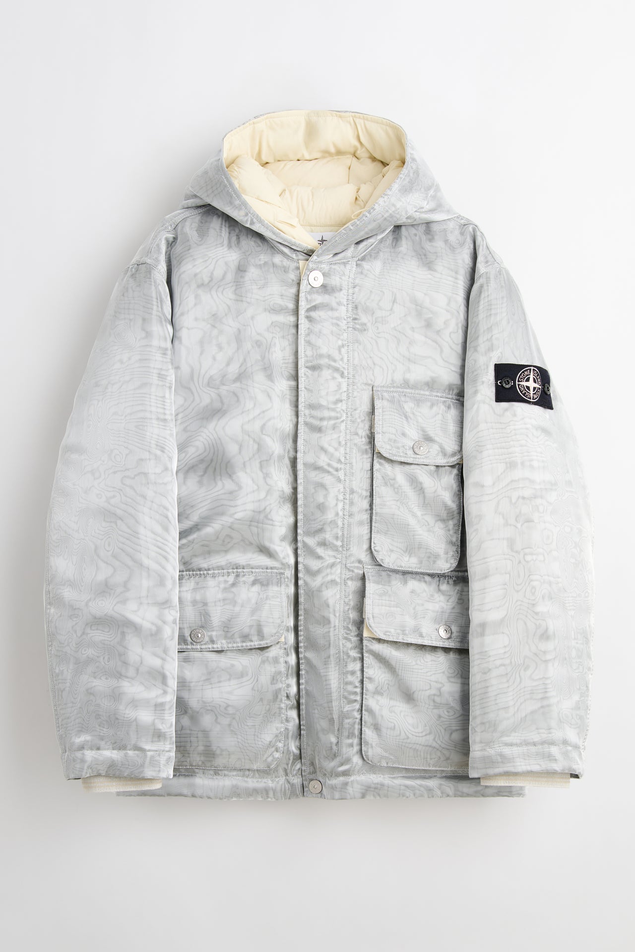 Stone Island Down Parka Grey