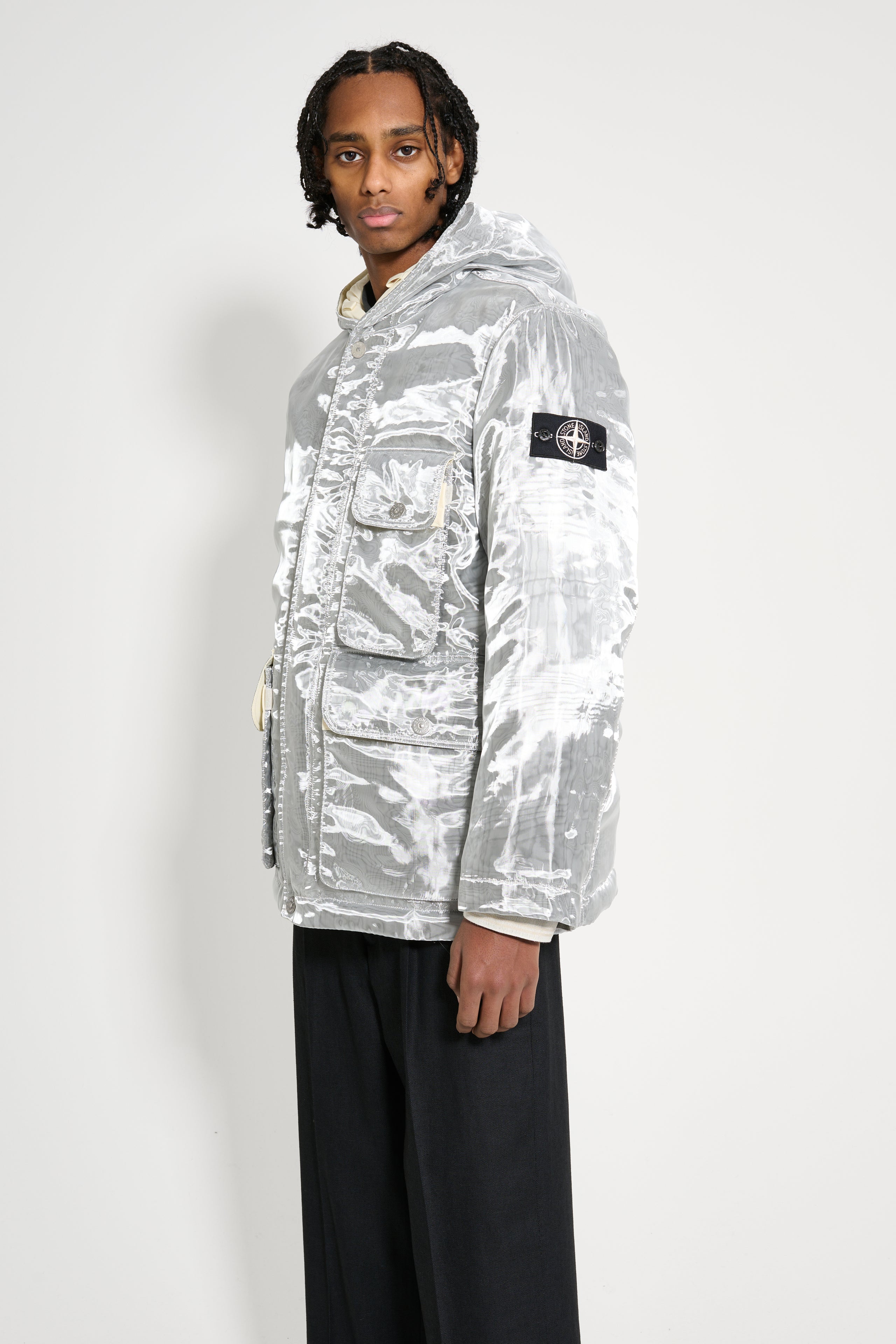 Stone Island Down Parka Grey