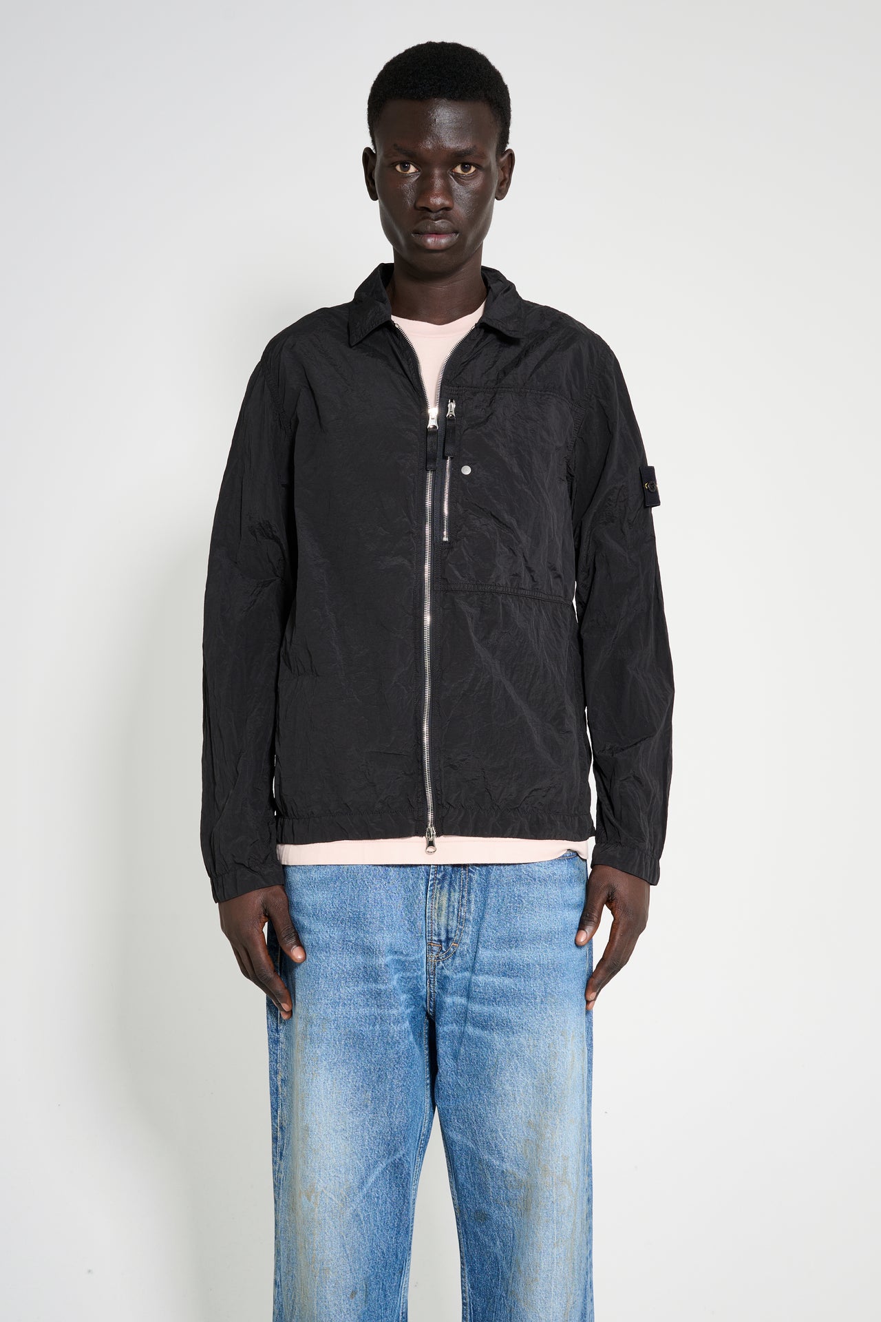 Stone Island Nylon Overshirt Black