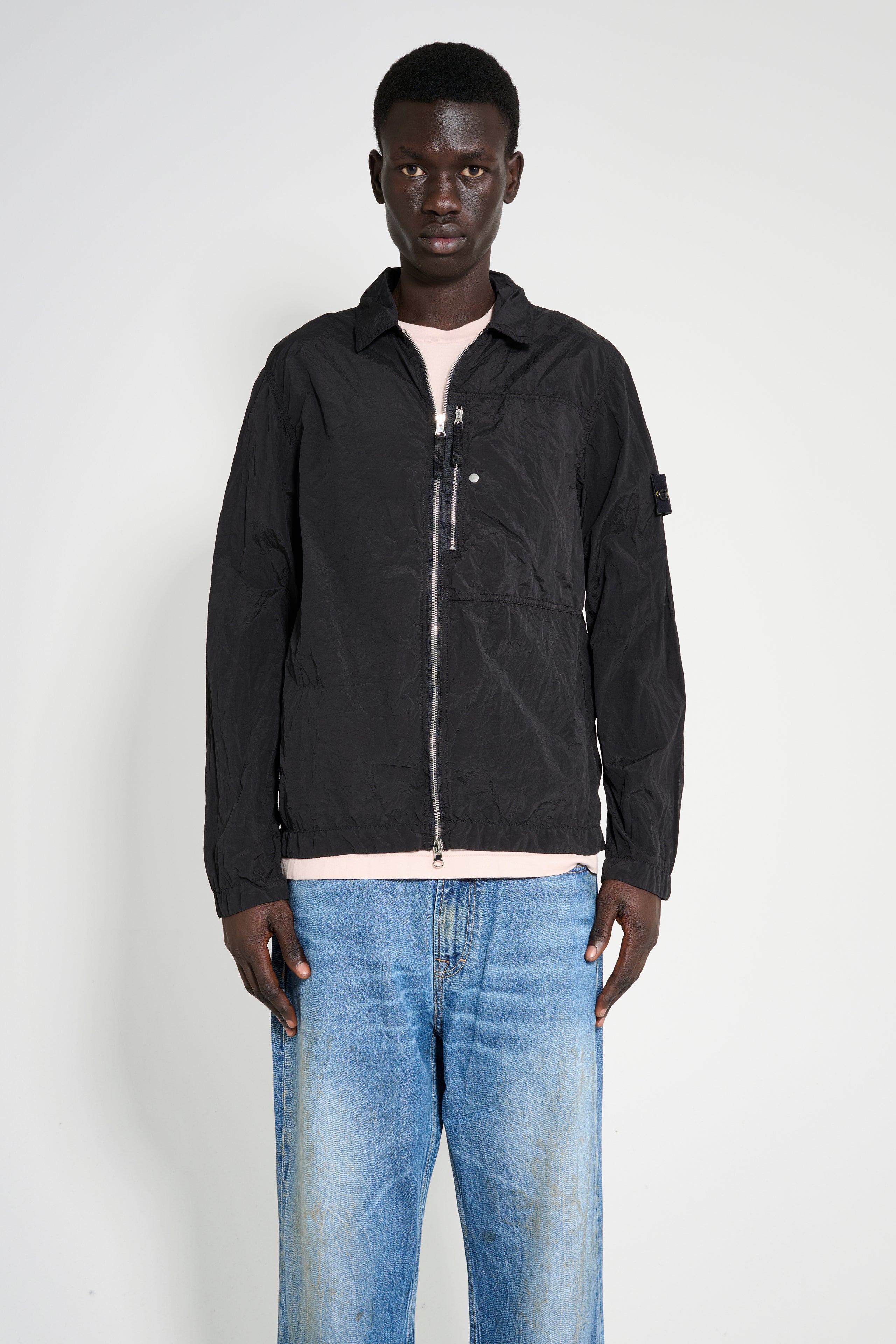 Stone Island Nylon Overshirt Black