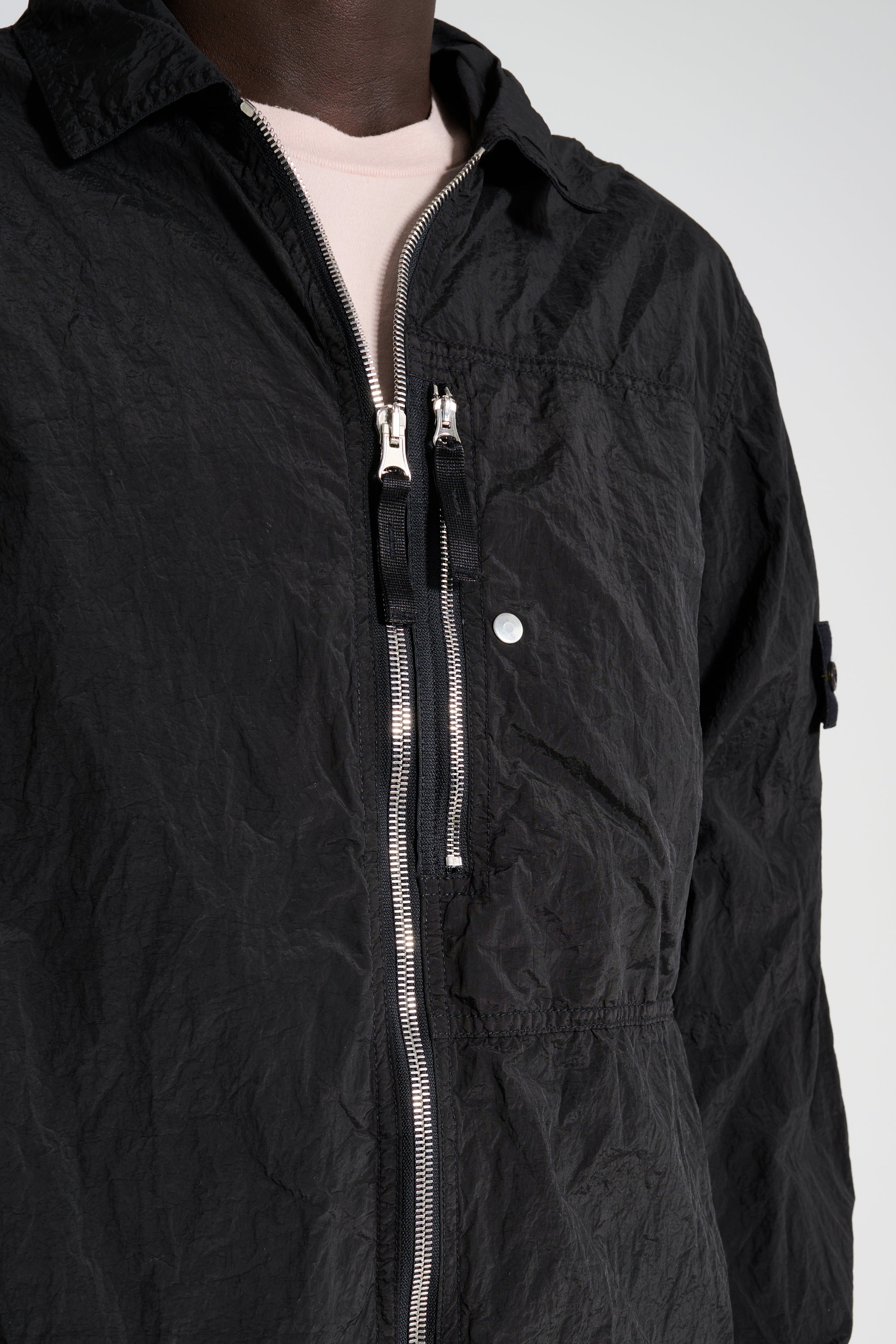 Stone Island Nylon Overshirt Black