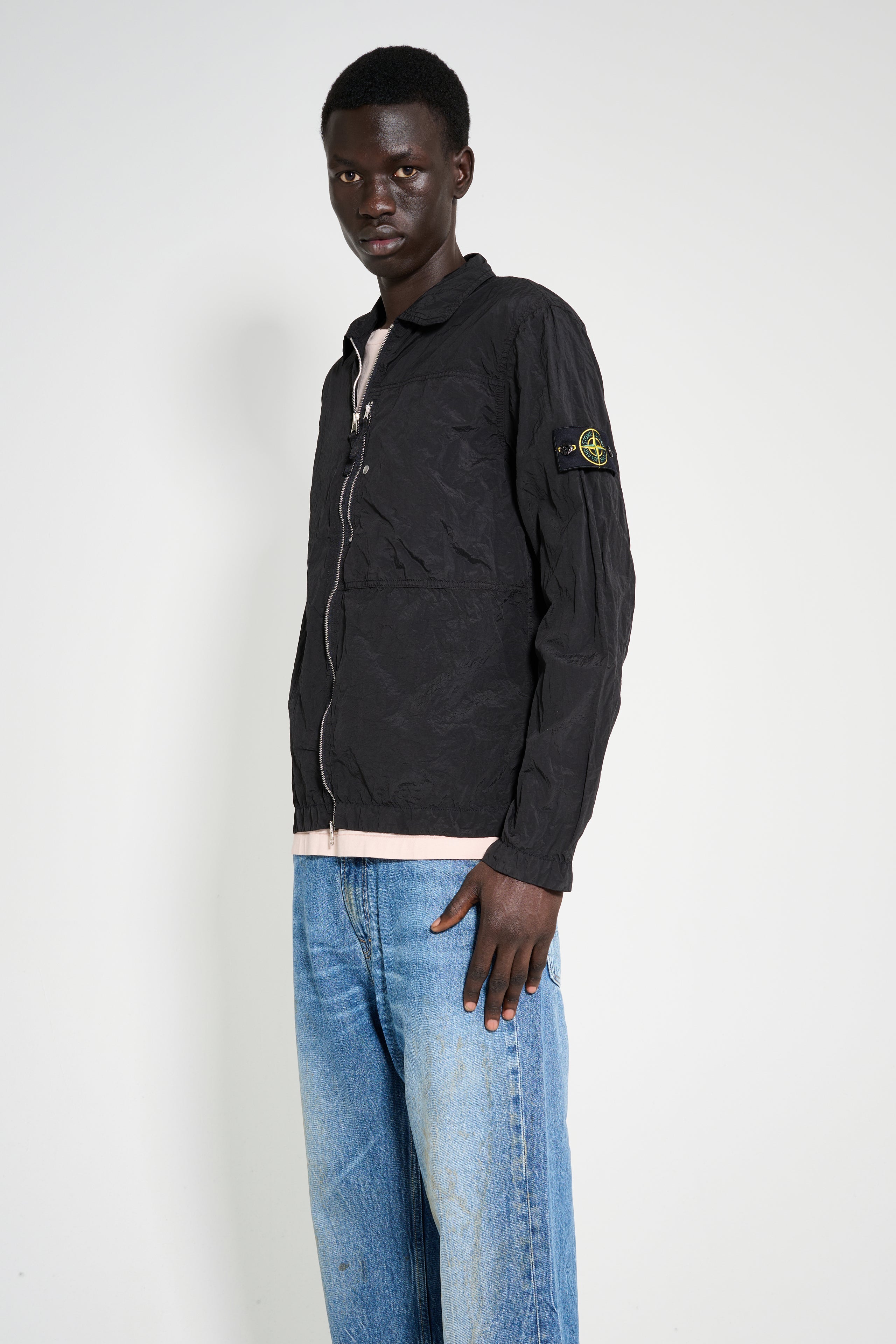 Stone Island Nylon Overshirt Black