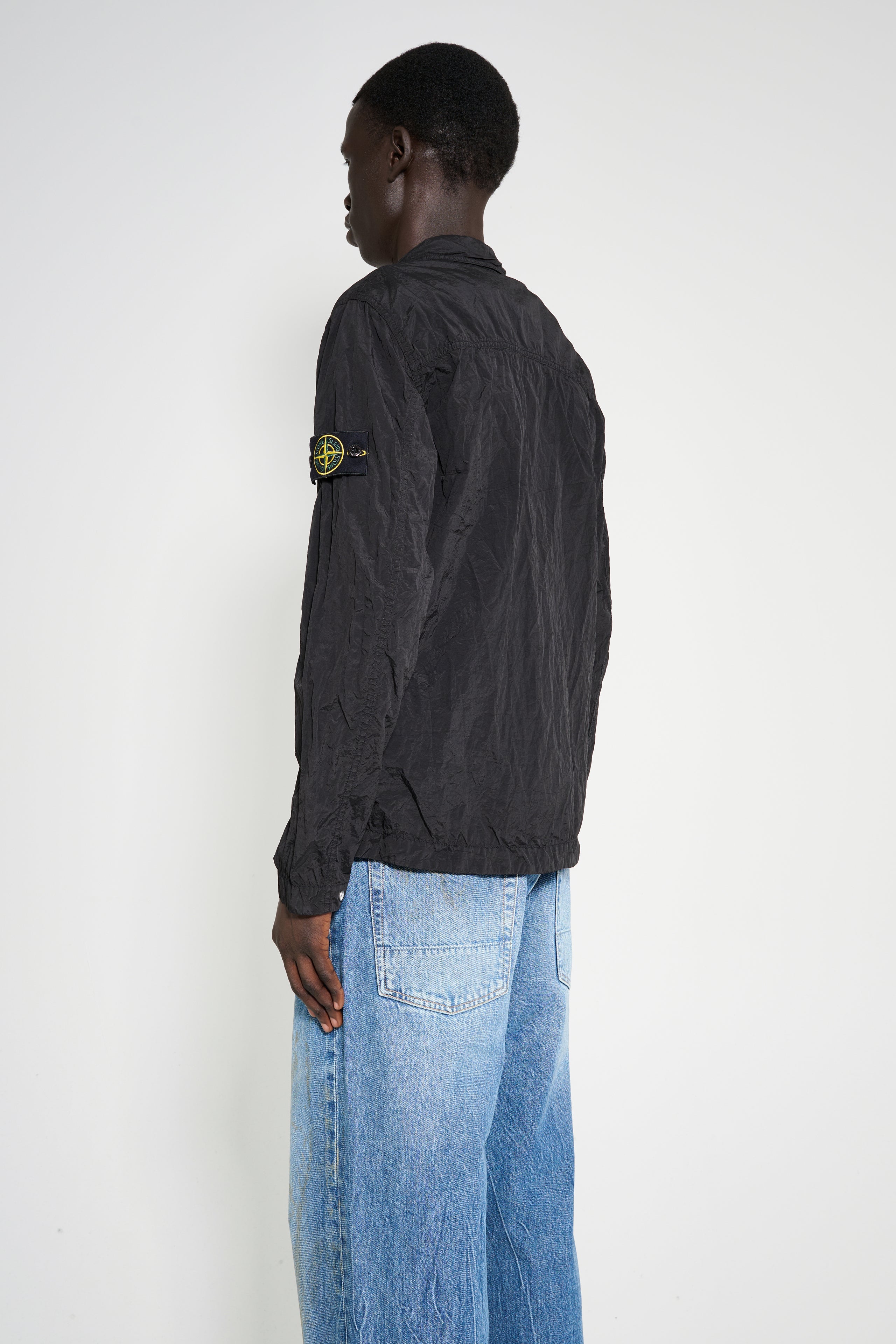 Stone Island Nylon Overshirt Black