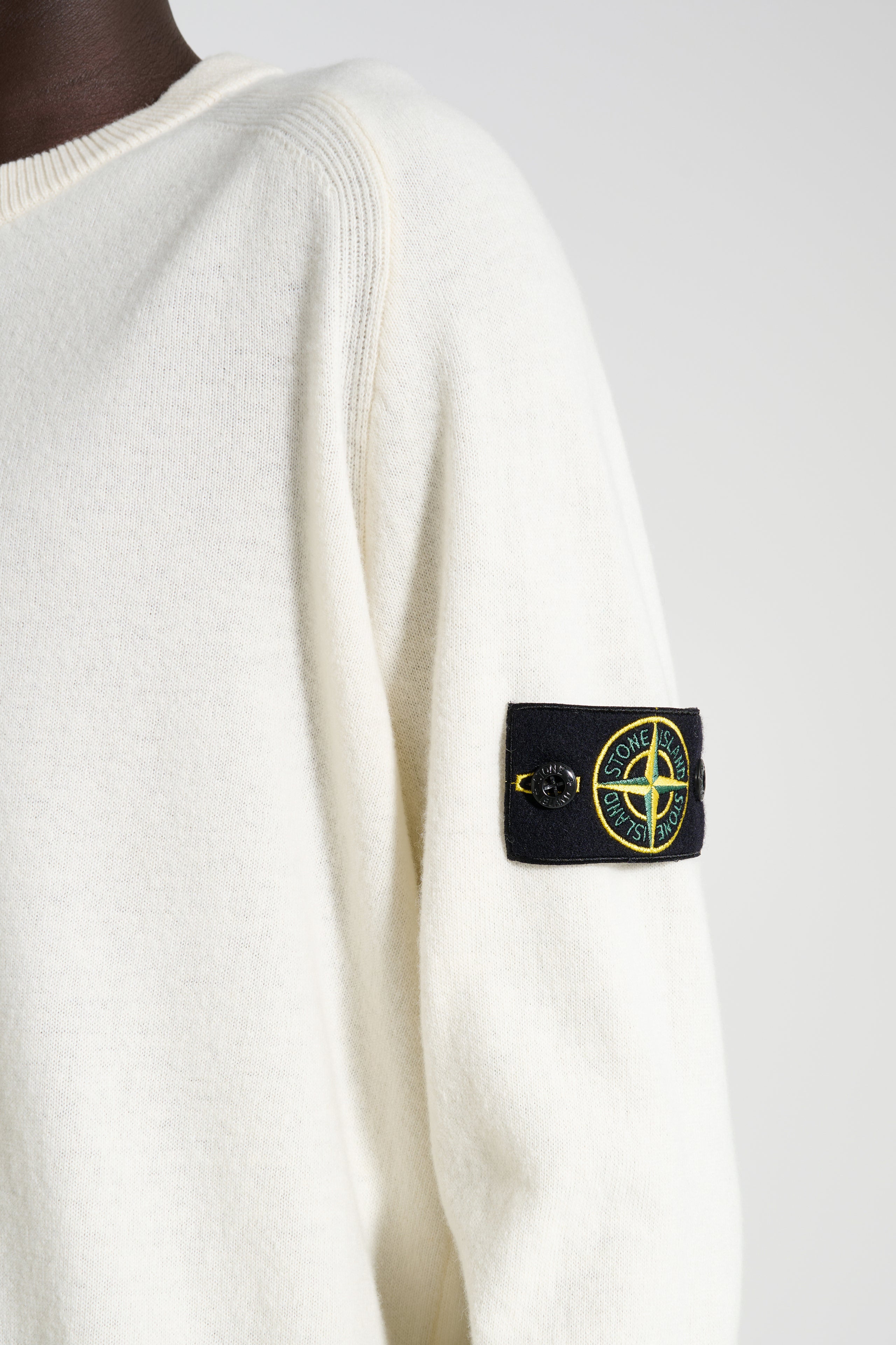 Stone Island Crew Neck Sweatshirt Ivory