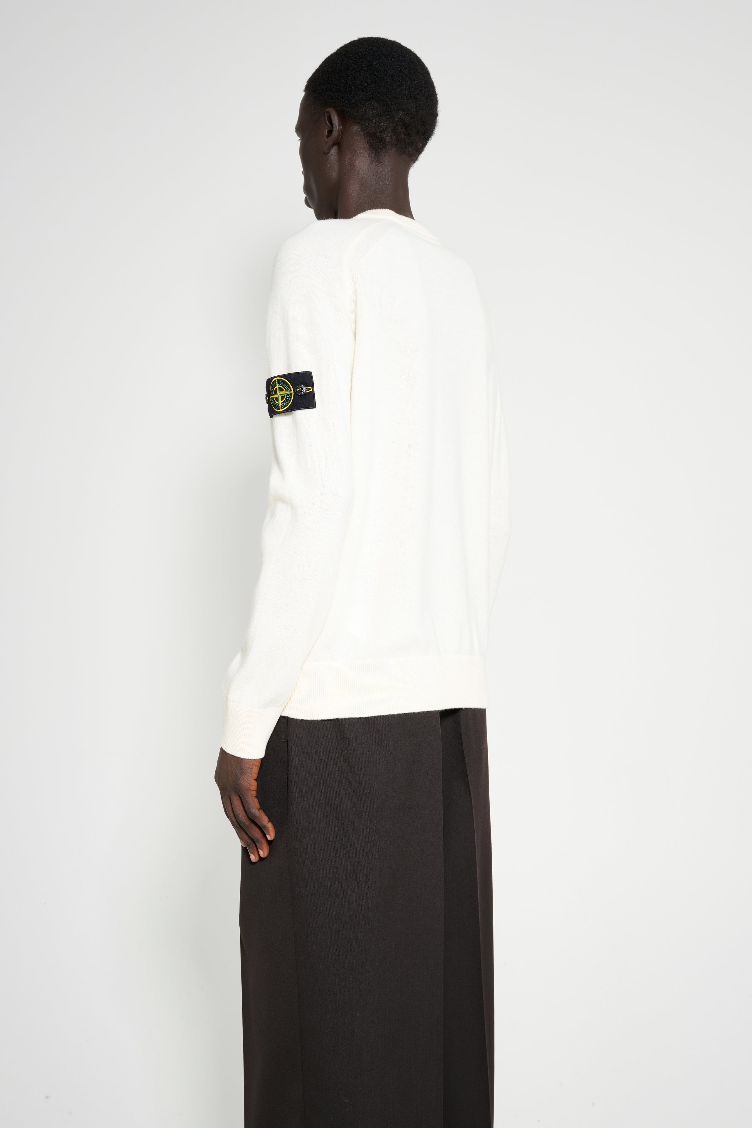 Stone Island Crew Neck Sweatshirt Ivory