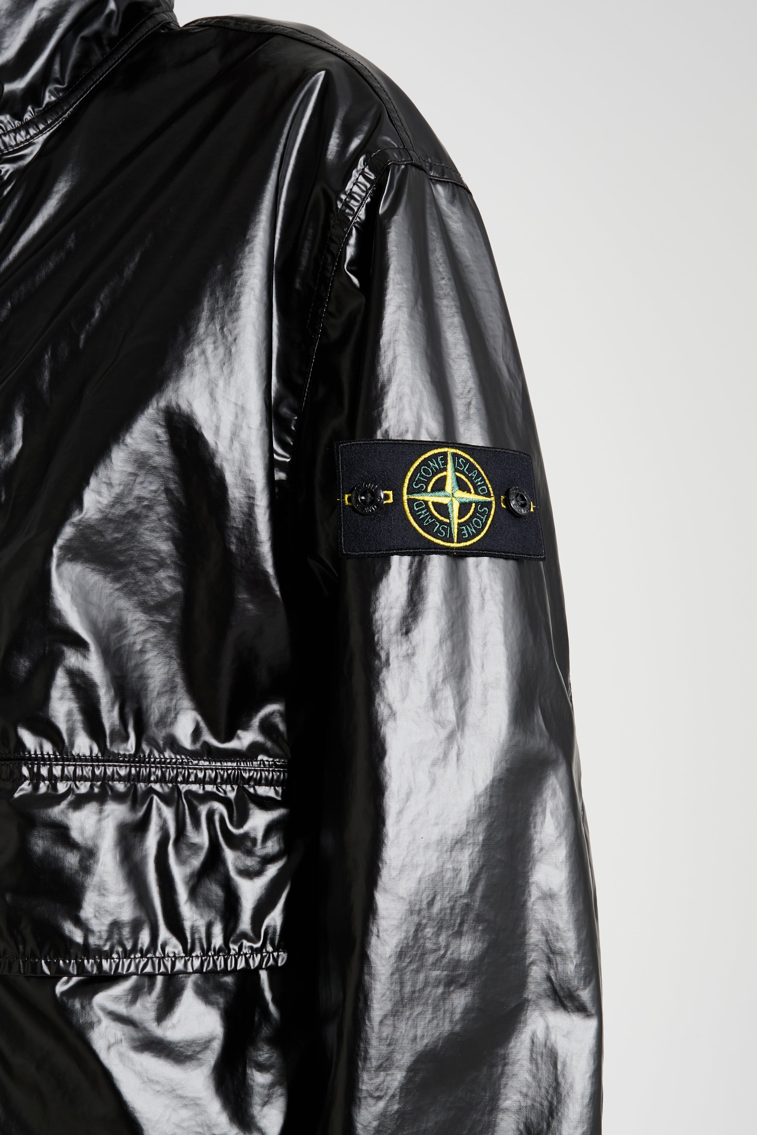 Stone Island Biker Nylon Jacket Black