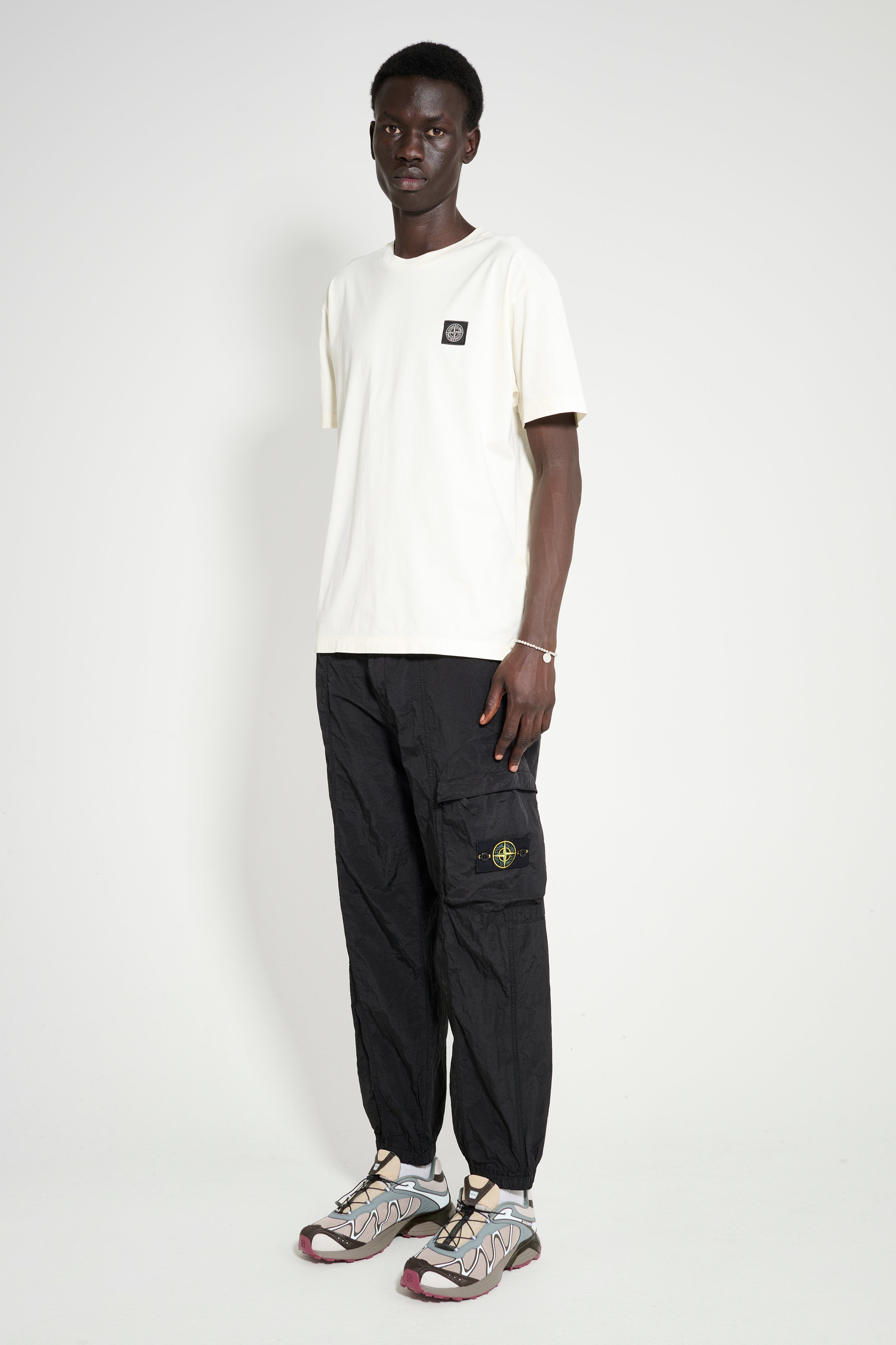 Stone Island Nylon Cargo Pants Black