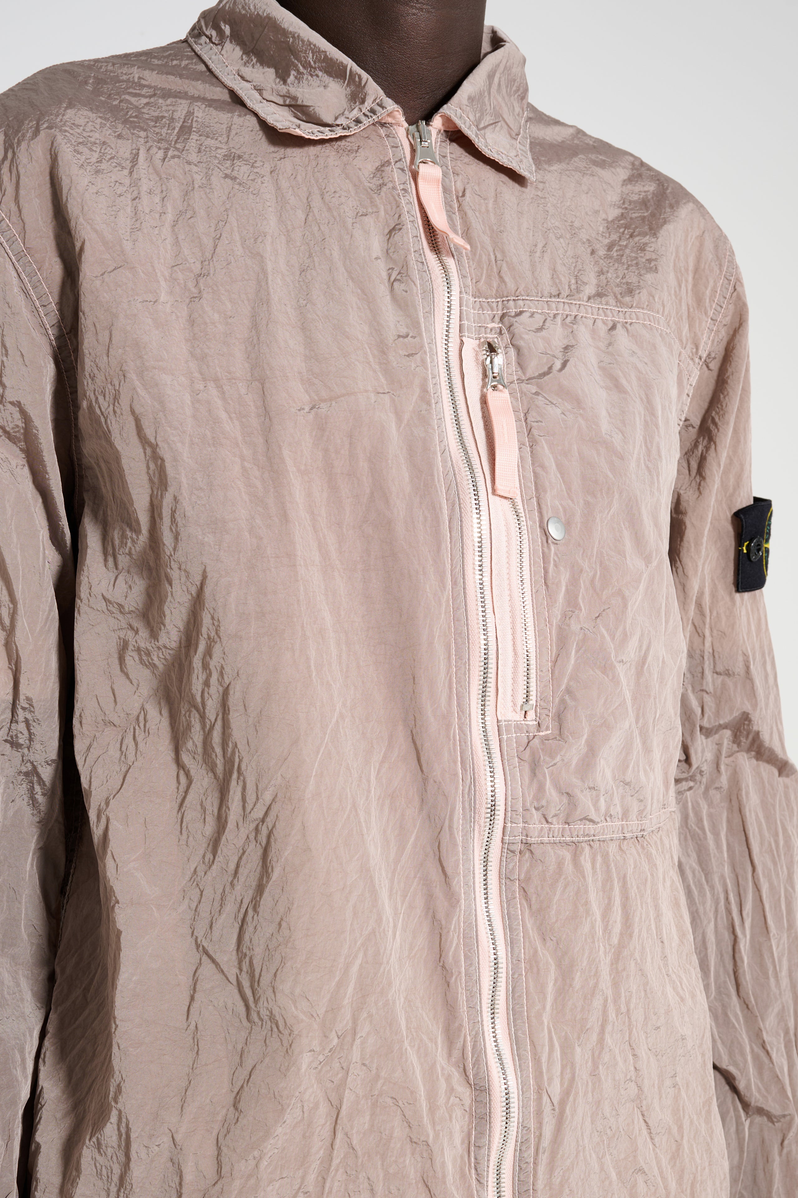 Stone Island Nylon Overshirt Antique Rose