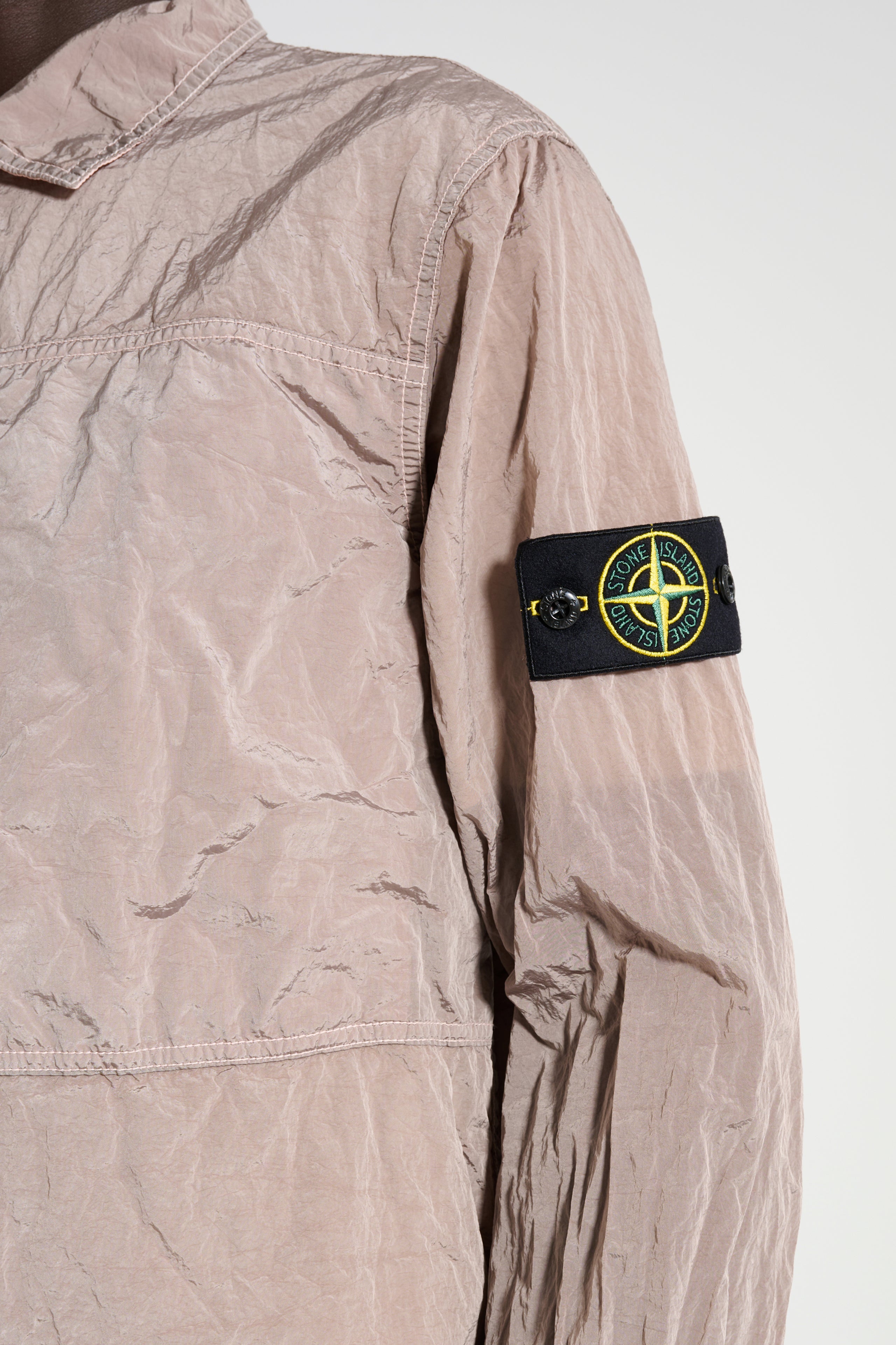 Stone Island Nylon Overshirt Antique Rose