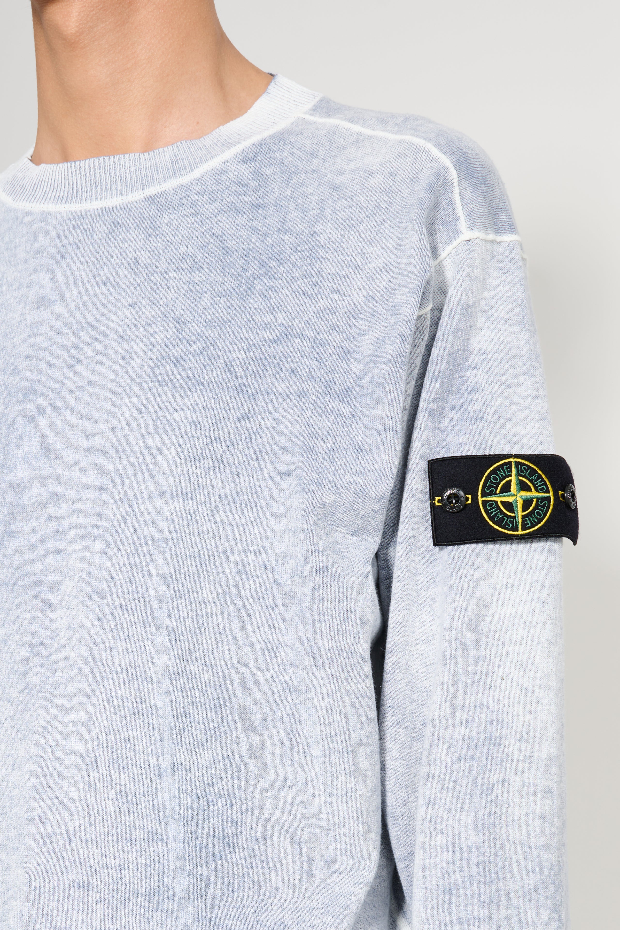 Stone Island Reversible Crew Neck Sweater Dark Blue