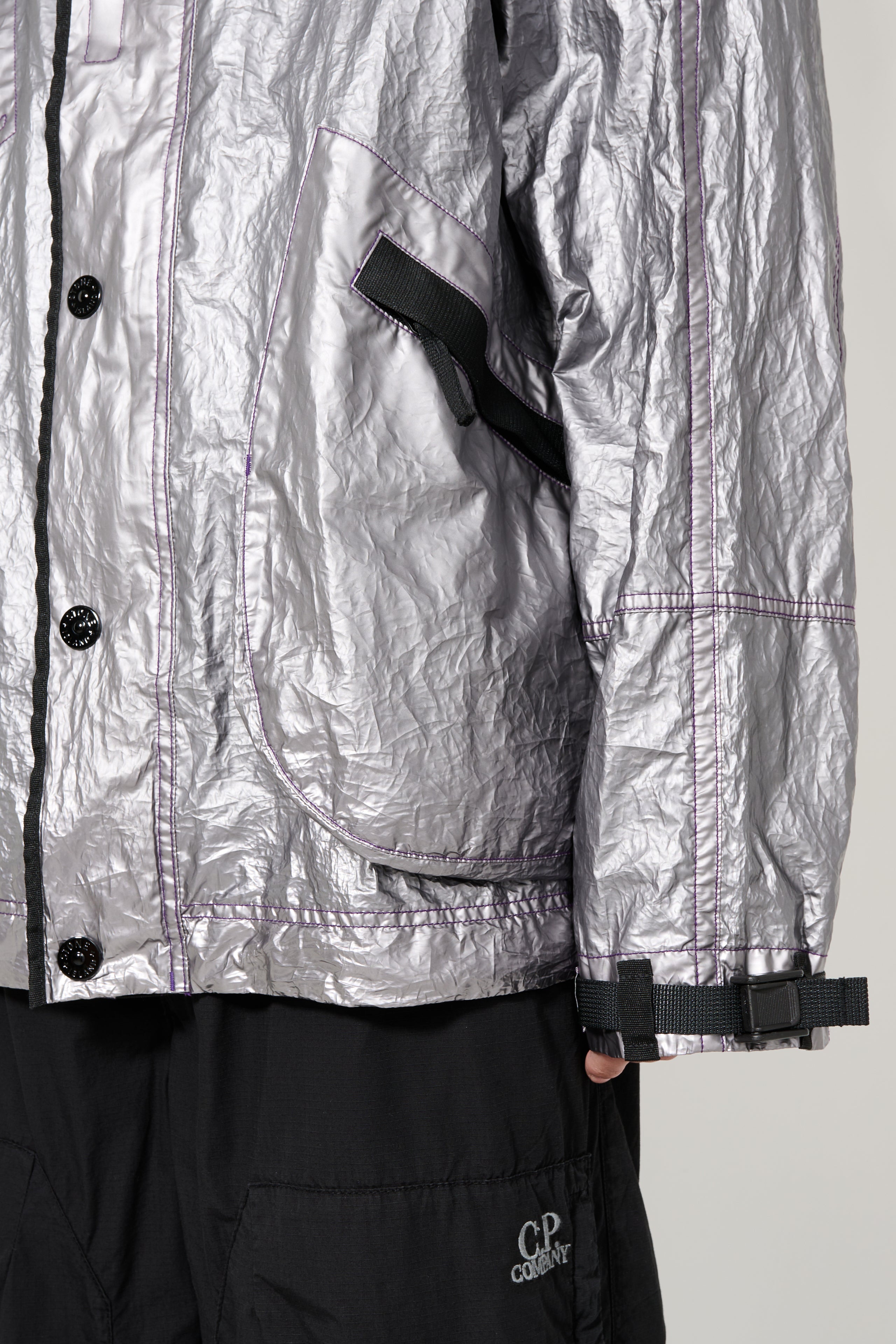 Stone Island Metal-Cover Jacket Silver / Lavender