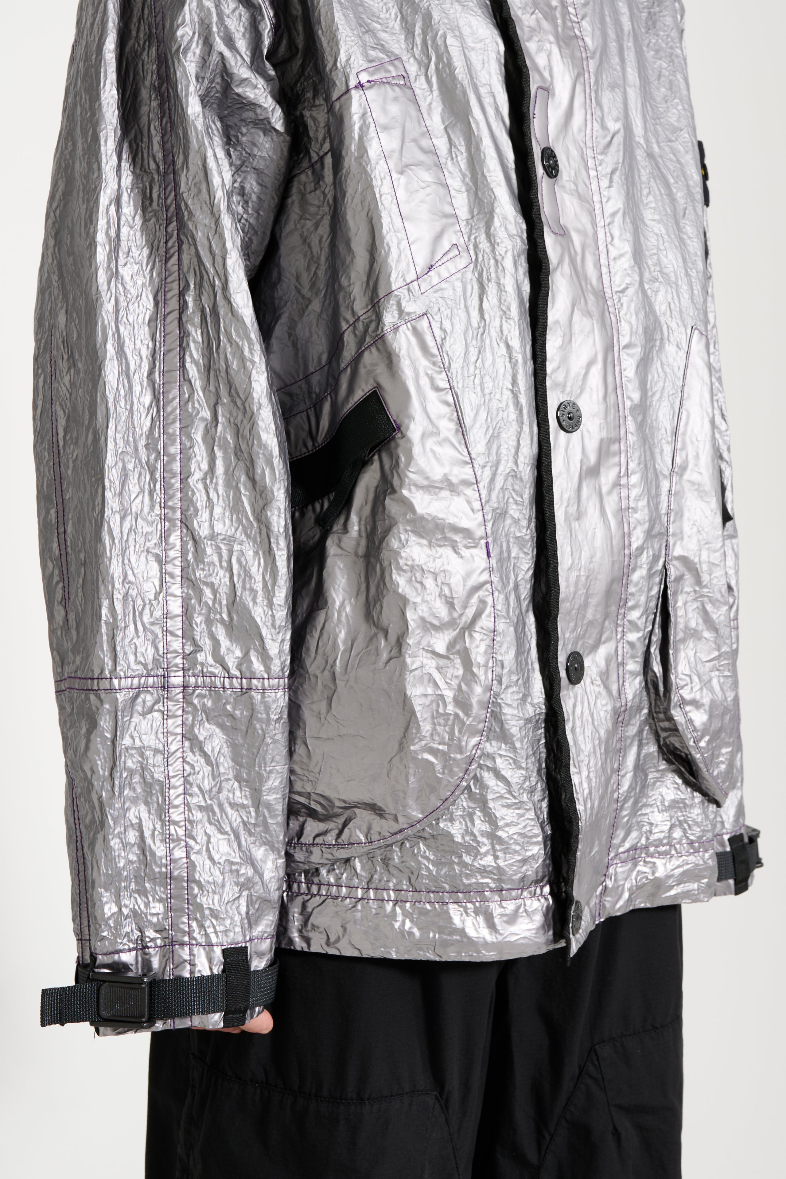 Stone Island Metal-Cover Jacket Silver / Lavender