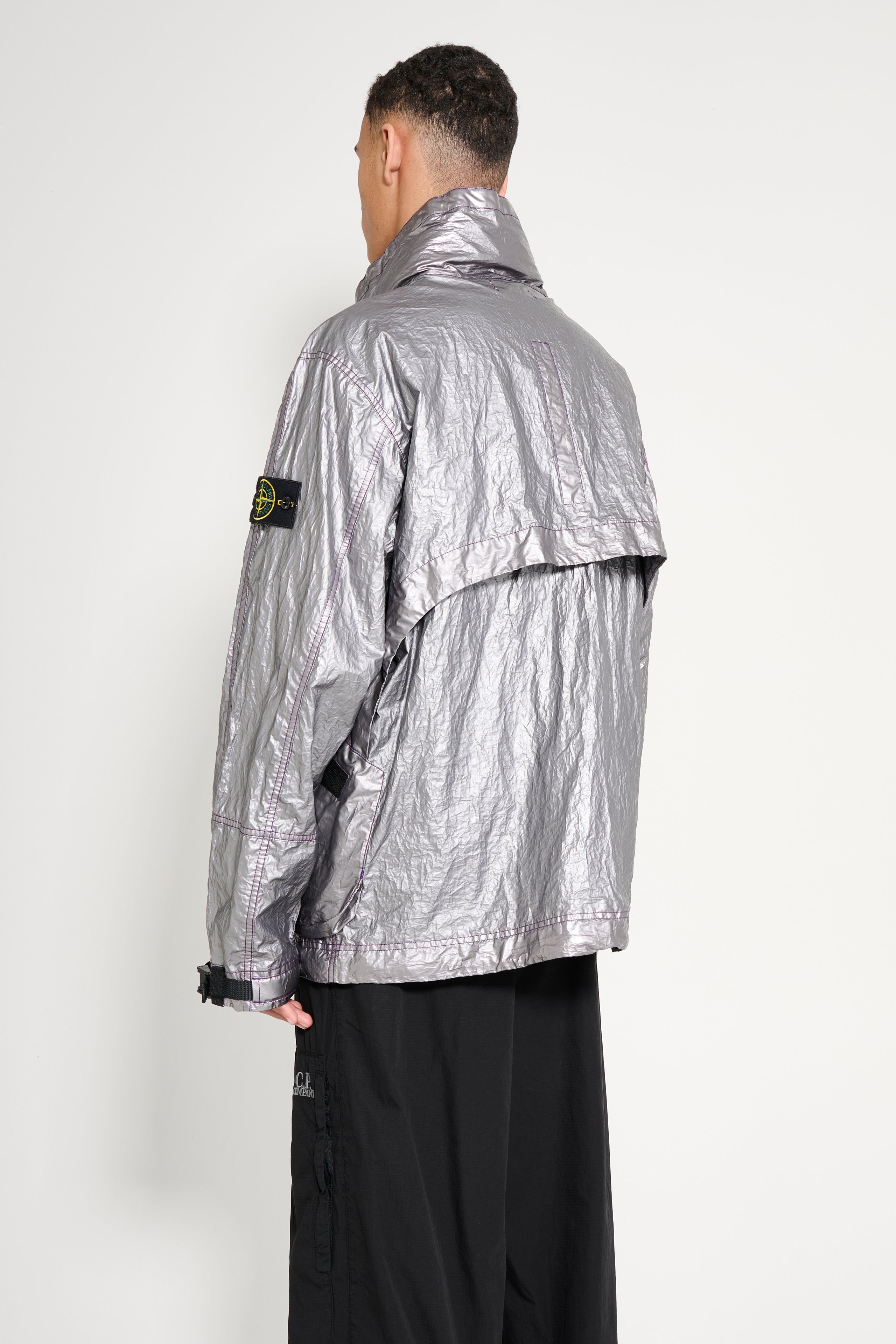 Stone Island Metal-Cover Jacket Silver / Lavender