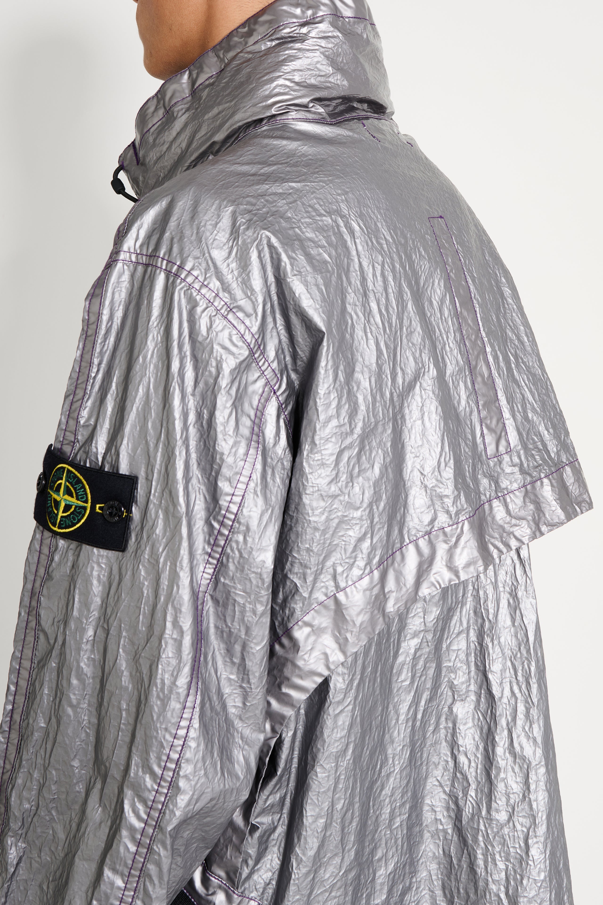 Stone Island Metal-Cover Jacket Silver / Lavender