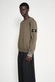 Stone Island Double Face Crew Neck Sweater Ivory
