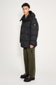 Stone Island Garment Dyed Crinkled Reps NY Hooded Down Jacket Black