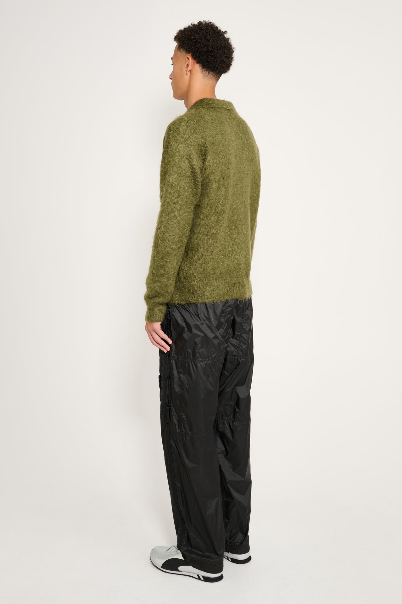 Stone Island Ripstop Light HT Nylon Joggers Lead Grey