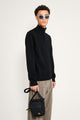 Stone Island Stretch RWS Wool Half Button Jumper Black