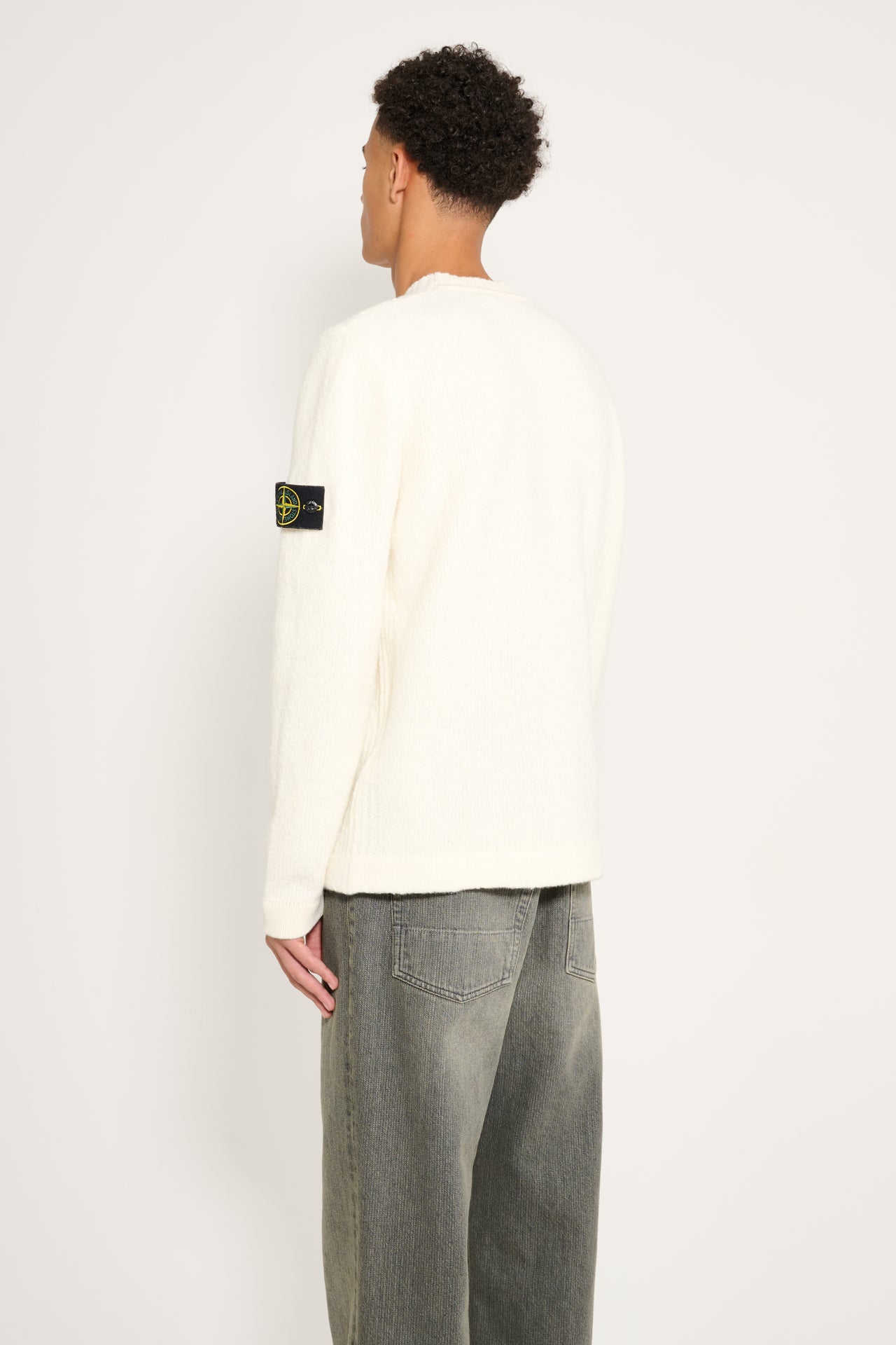 Stone Island Fancy Yarn Crewneck Ivory