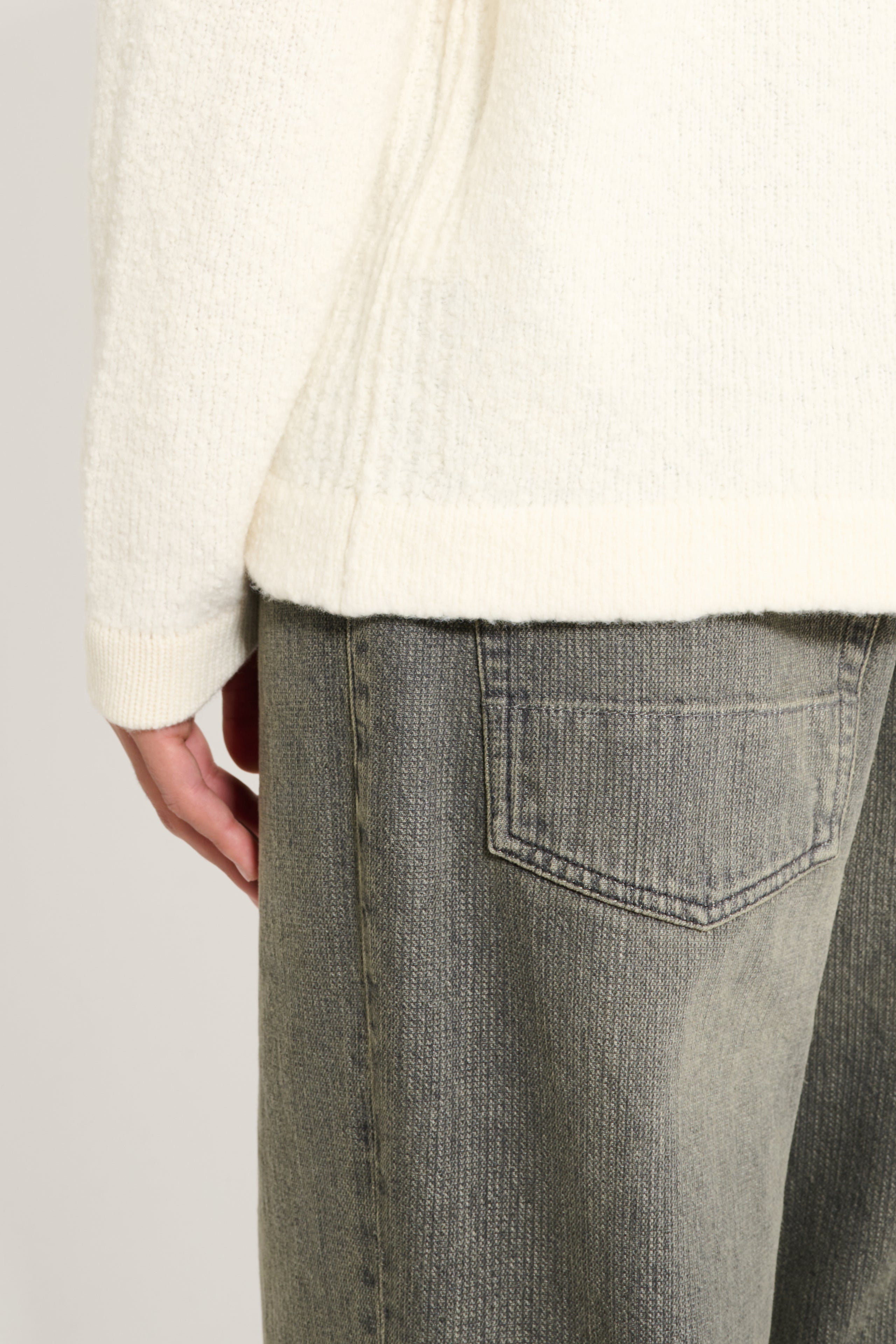 Stone Island Fancy Yarn Crewneck Ivory