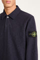 Stone Island Vanisé Brushed Heavy Cotton Jersey Polo Ink