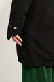 Stone Island Hooded Long Coat Compact Touch Poly-TC Black