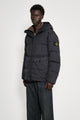 Stone Island Crinkle Reps NY Hooded Down Jacket Black