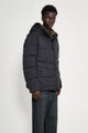 Stone Island Crinkle Reps NY Hooded Down Jacket Black