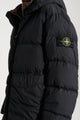 Stone Island Crinkle Reps NY Hooded Down Jacket Black