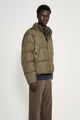 Stone Island Crinkle Reps NY Down Jacket Military Green